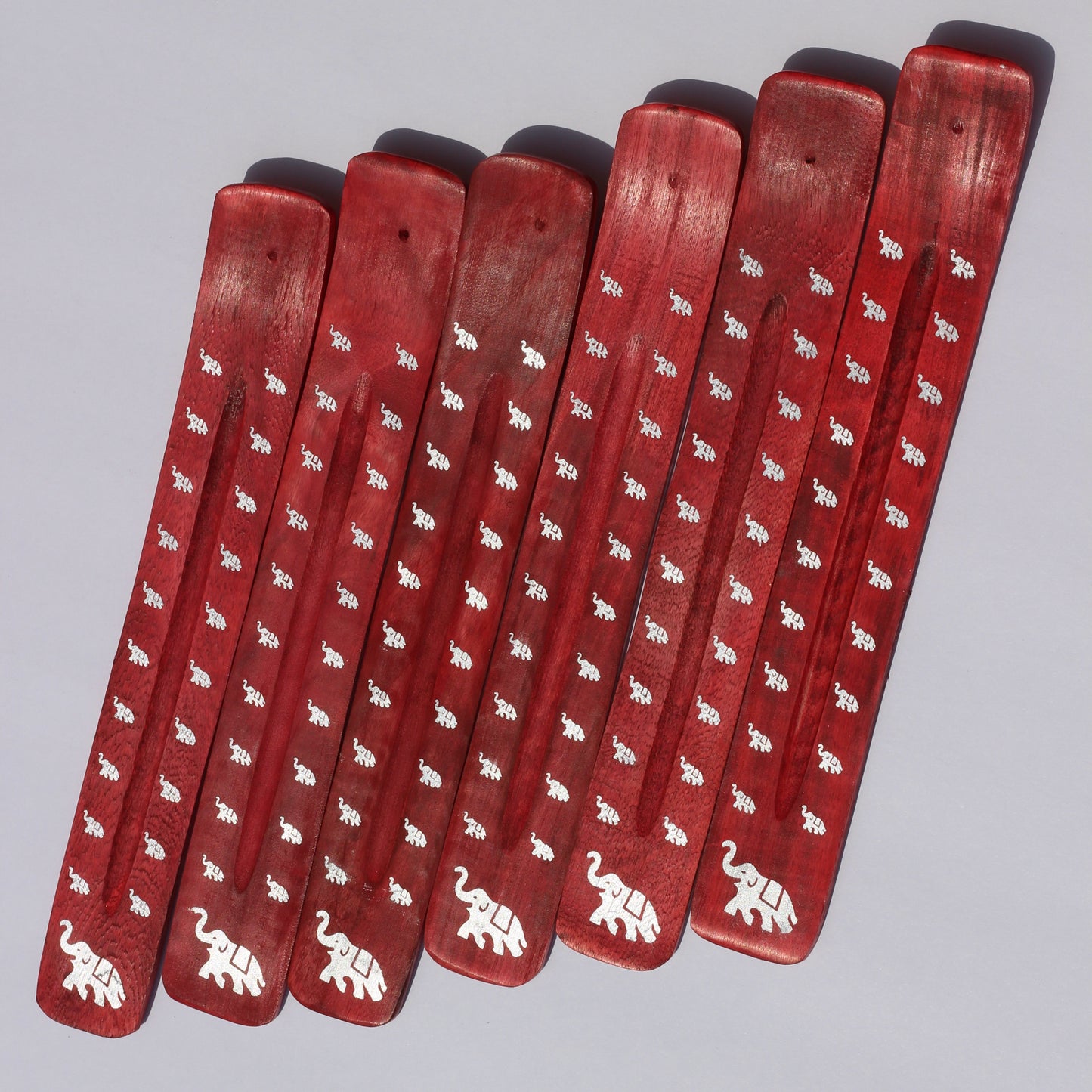 RED Elephant Incense Holder (Wood) - Emit Energy
