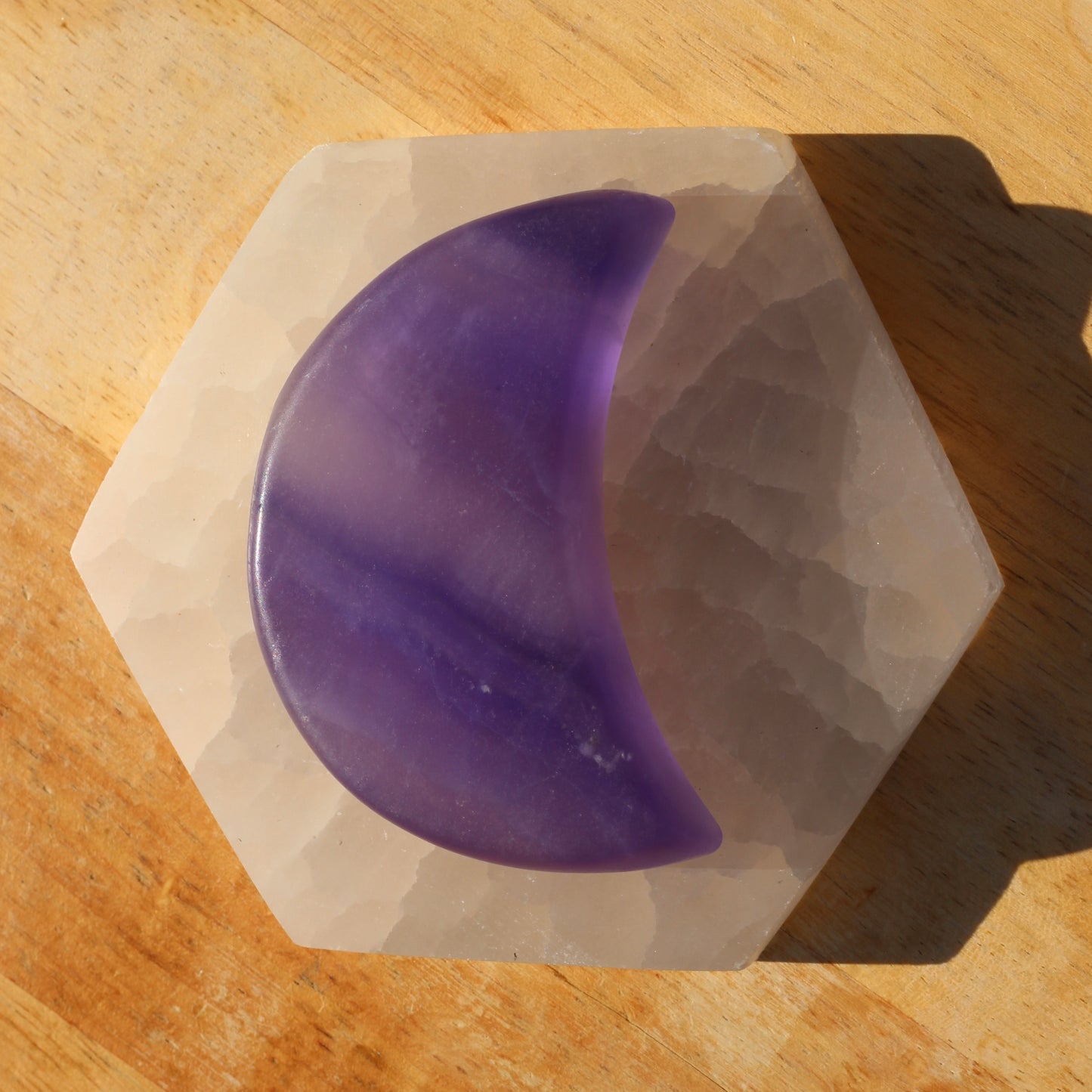 Rainbow Fluorite (Large Moon) - Emit Energy