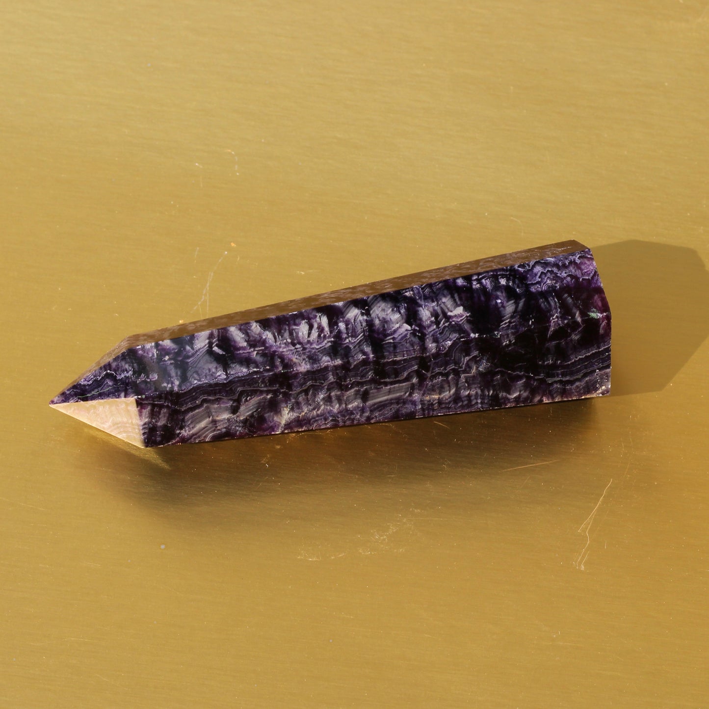 Purple Fluorite Point (No.5) (Extra High Quality) - Emit Energy