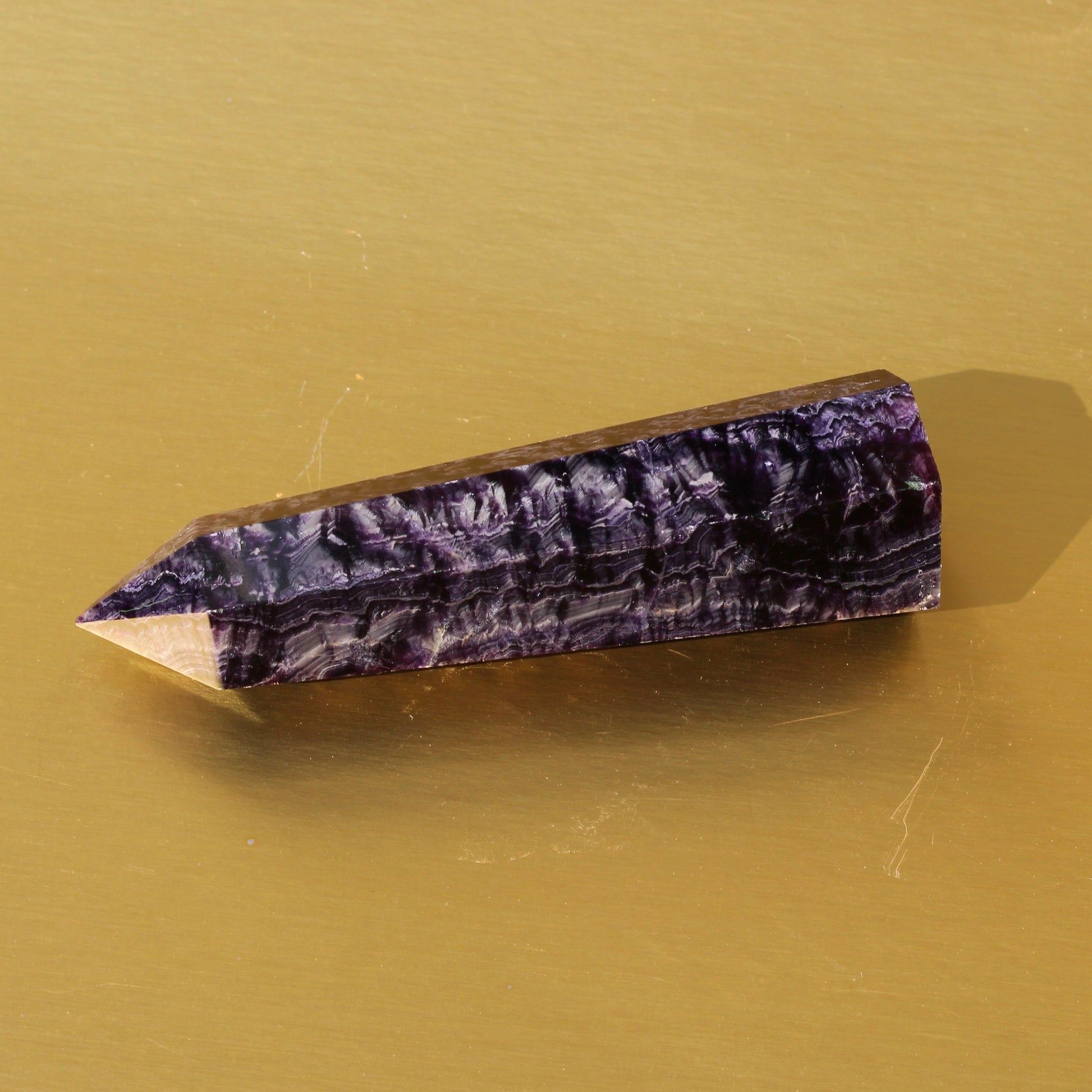 Purple Fluorite Point (No.5) (Extra High Quality) - Emit Energy
