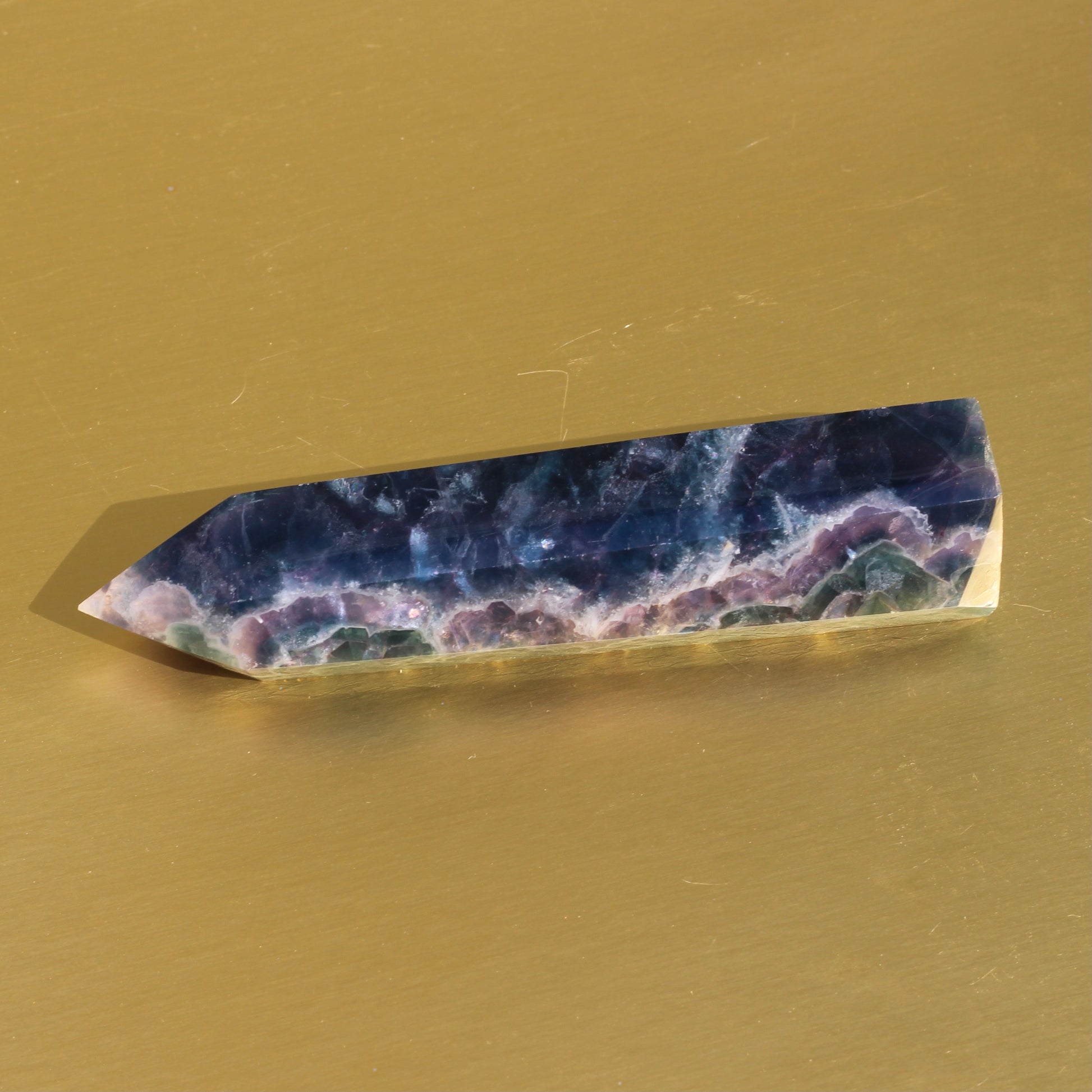 Rainbow Fluorite Point (No.5) - Emit Energy