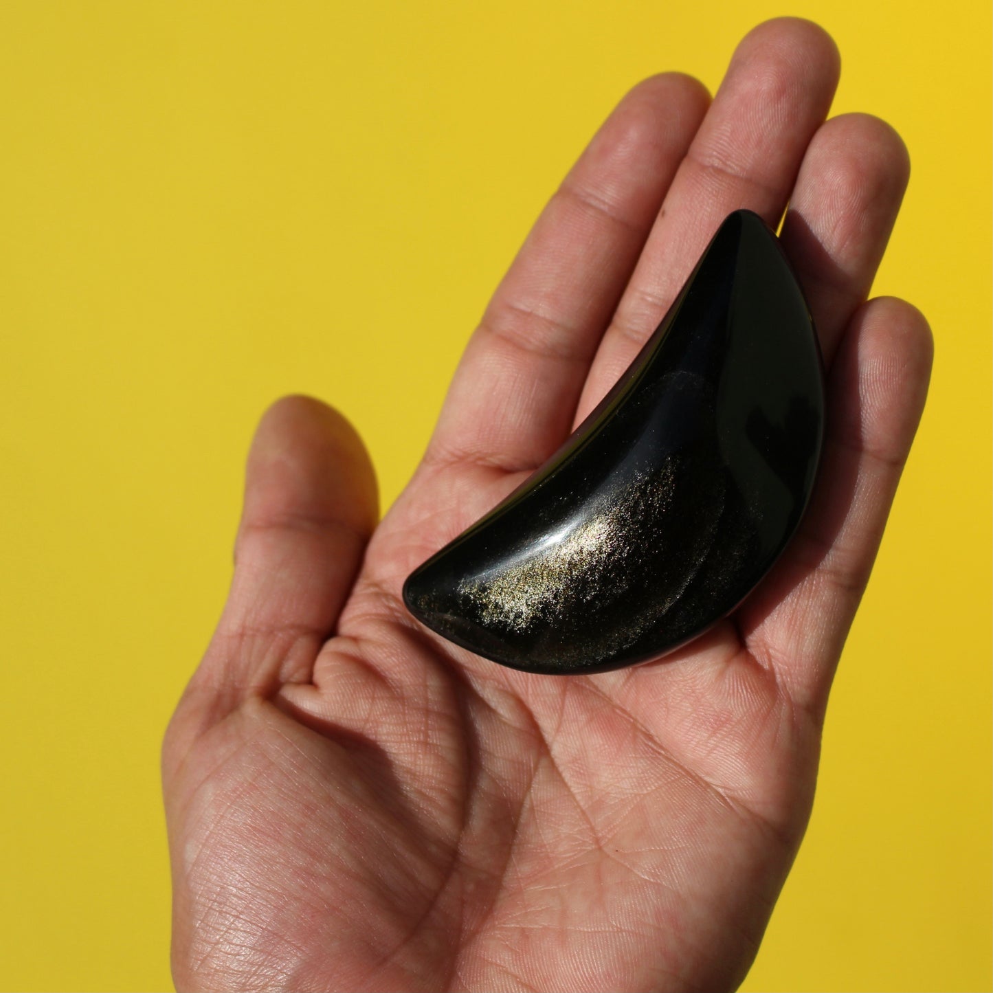 Golden Sheen Black Obsidian (Moons) - Medium - Emit Energy