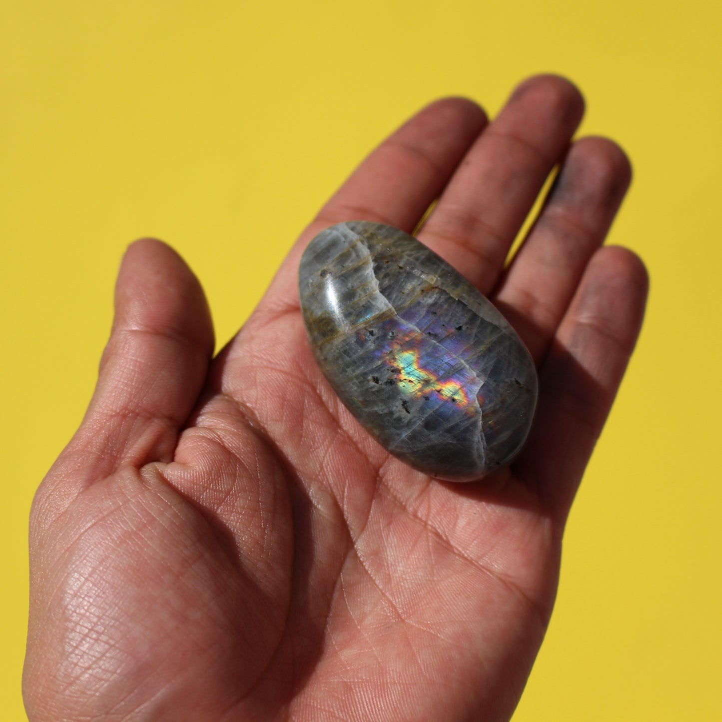 Labradorite Palm Stones - Medium - Emit Energy