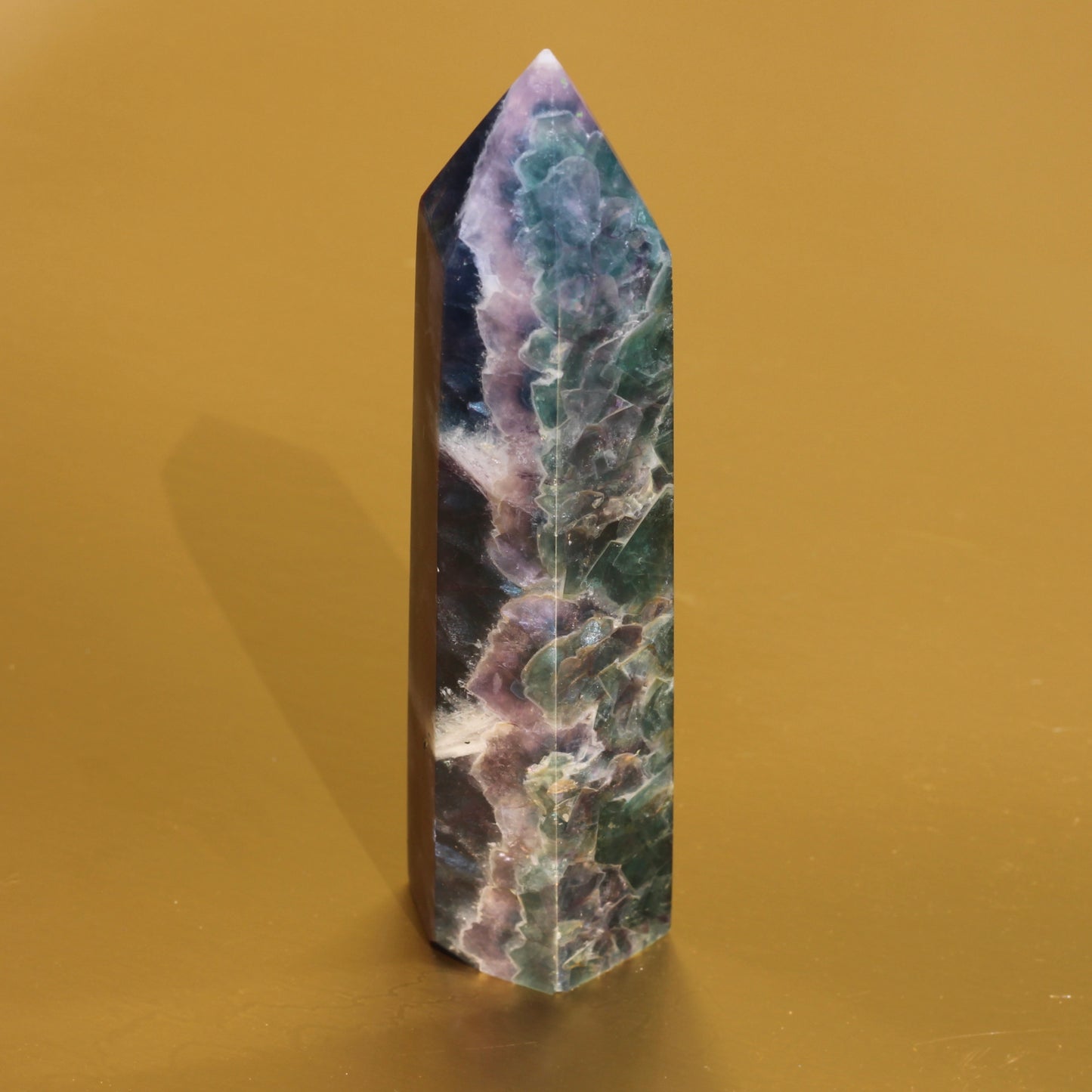 Rainbow Fluorite Point (No.5) - Emit Energy