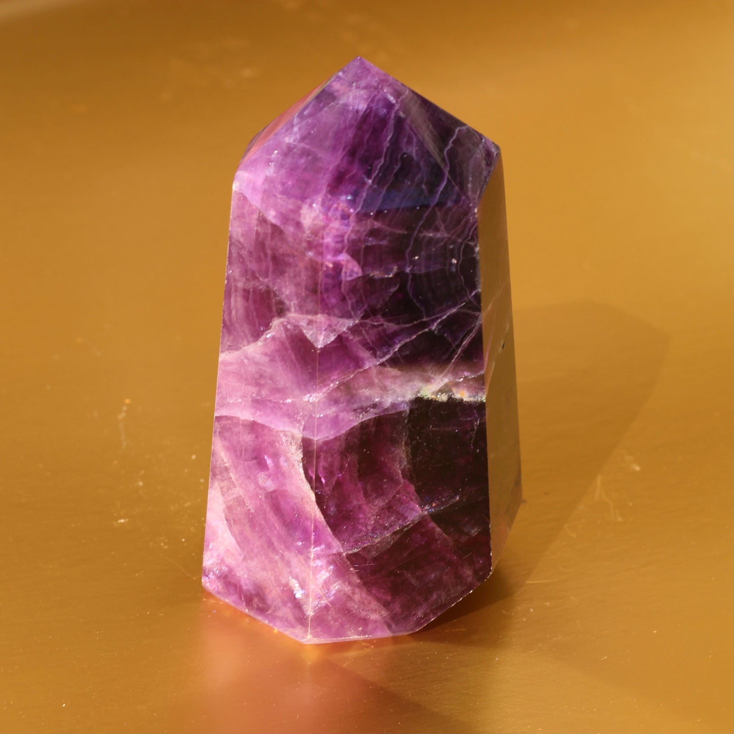 Purple Fluorite Point (No.7) (Extra High Quality) - Emit Energy