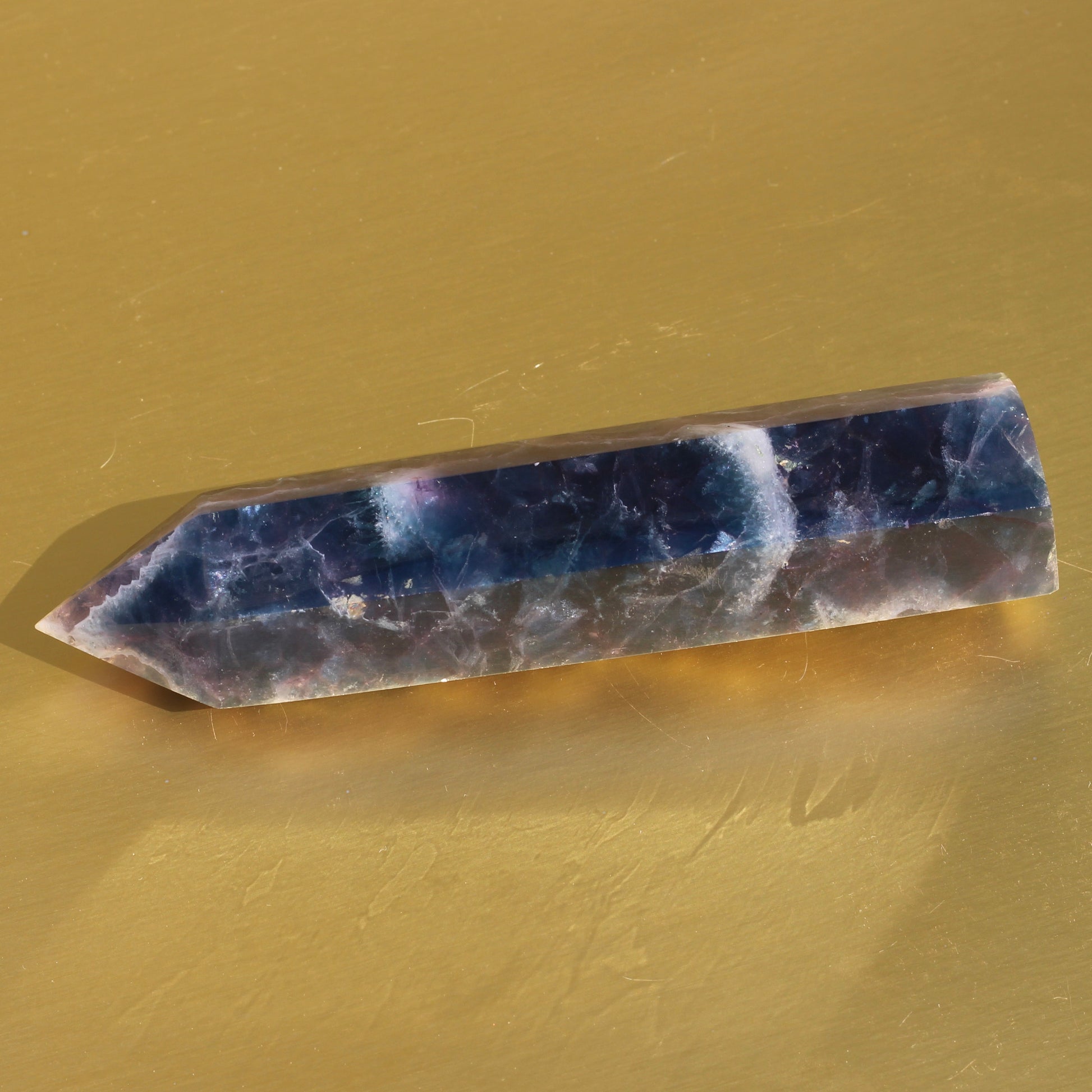 Rainbow Fluorite Point (No.5) - Emit Energy