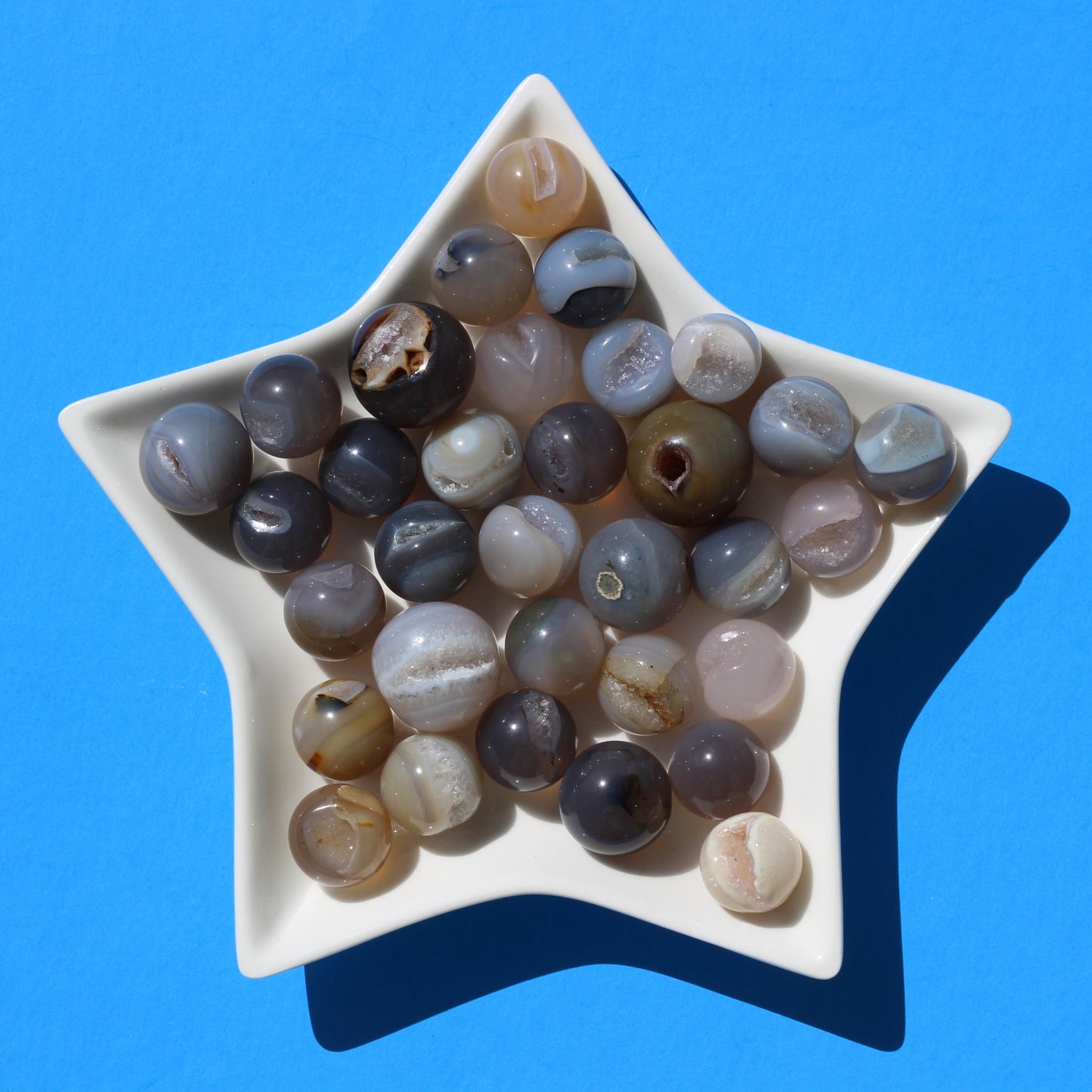 Druzy Agate (Mini Spheres) - Emit Energy