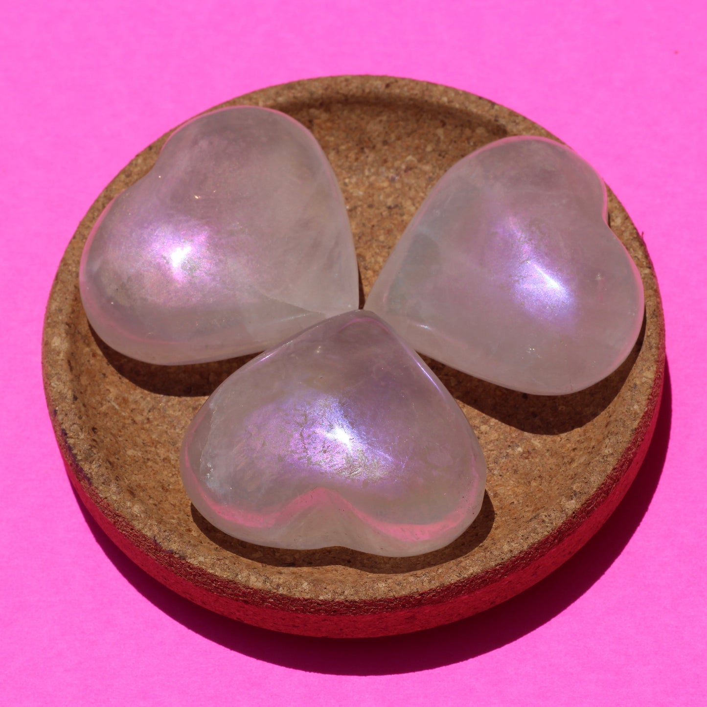 Aura Rose Quartz (Mini Hearts) - Emit Energy