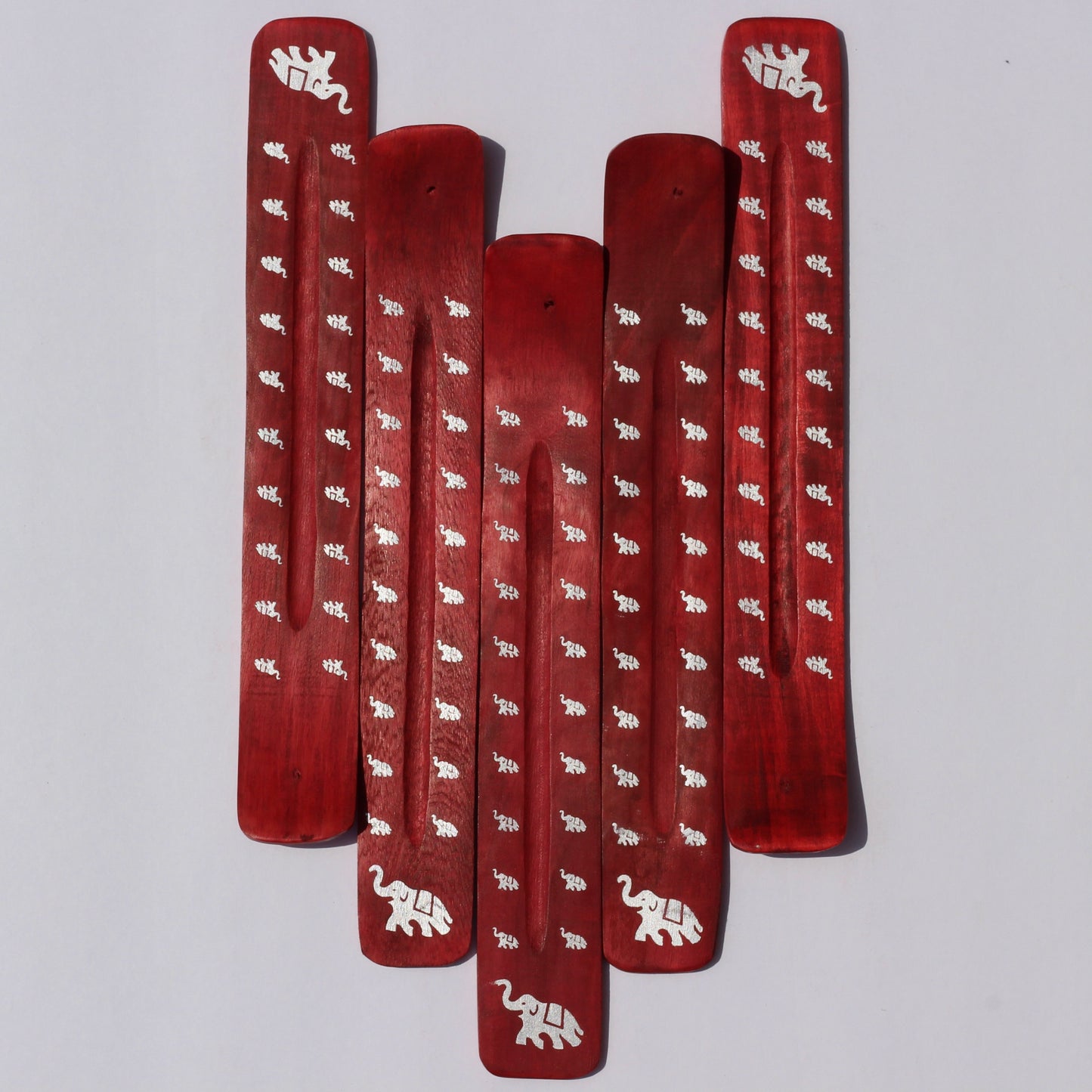 RED Elephant Incense Holder (Wood) - Emit Energy