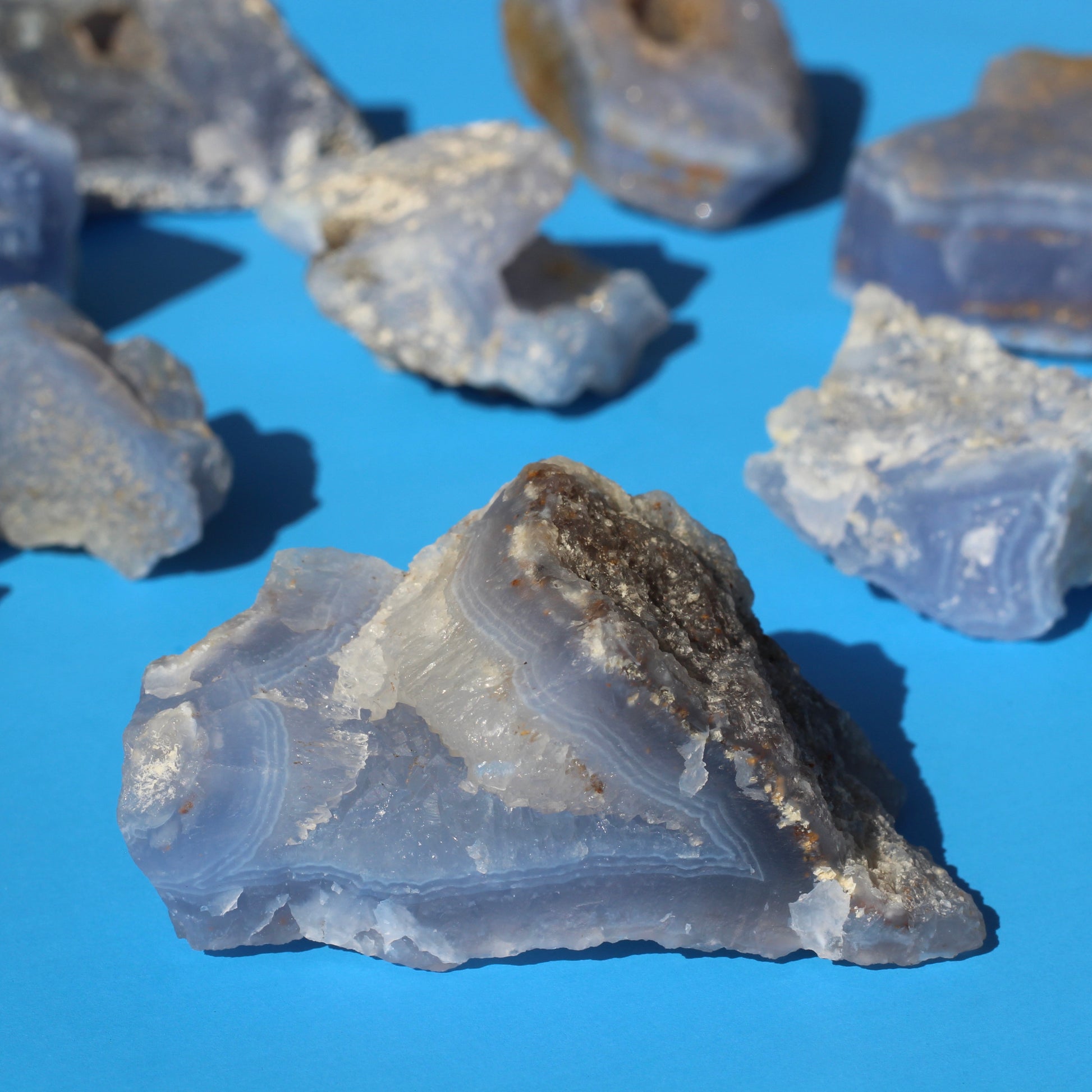 Blue Lace Agate (Raw) - Emit Energy