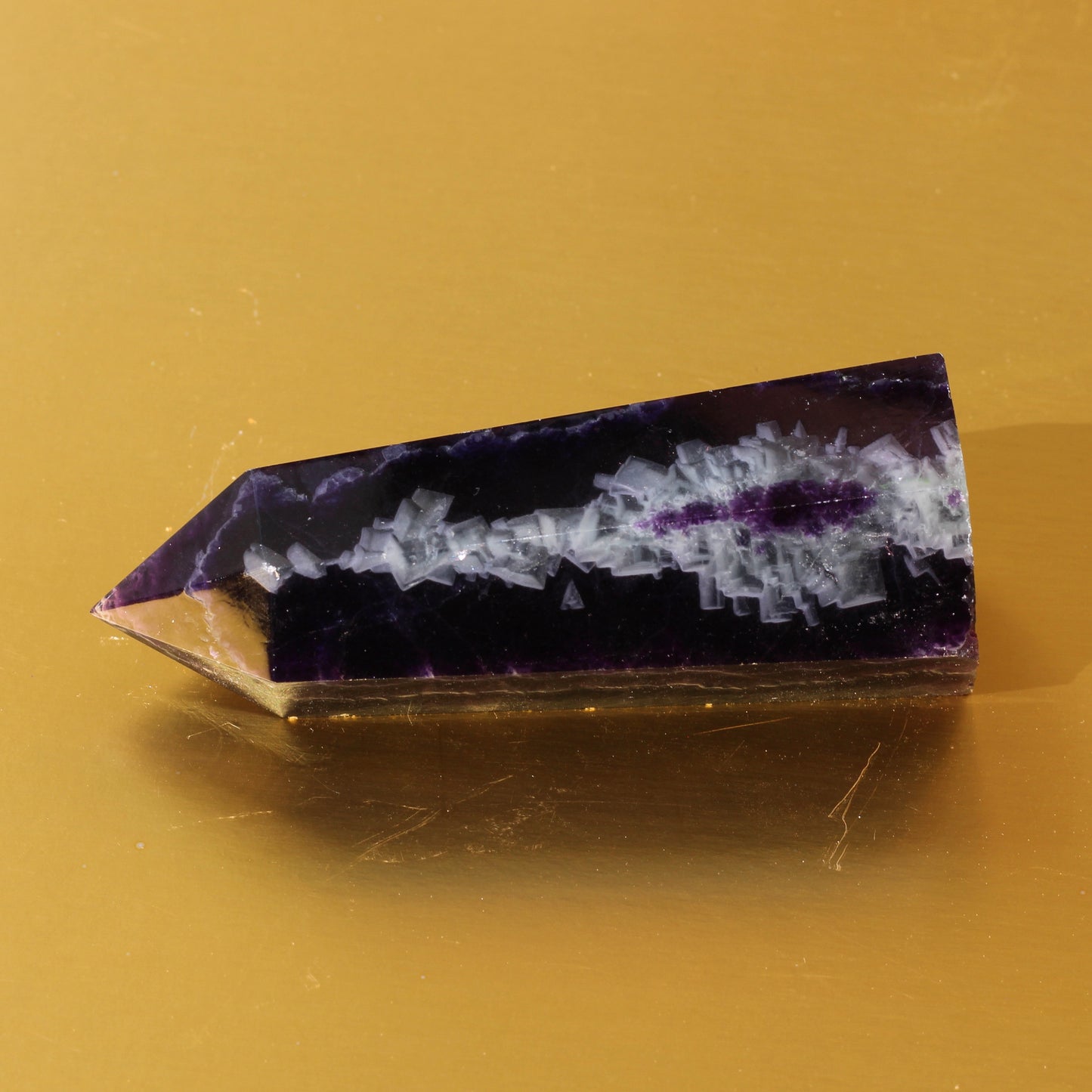 Purple Fluorite Point (No.6) (Extra High Quality) - Emit Energy