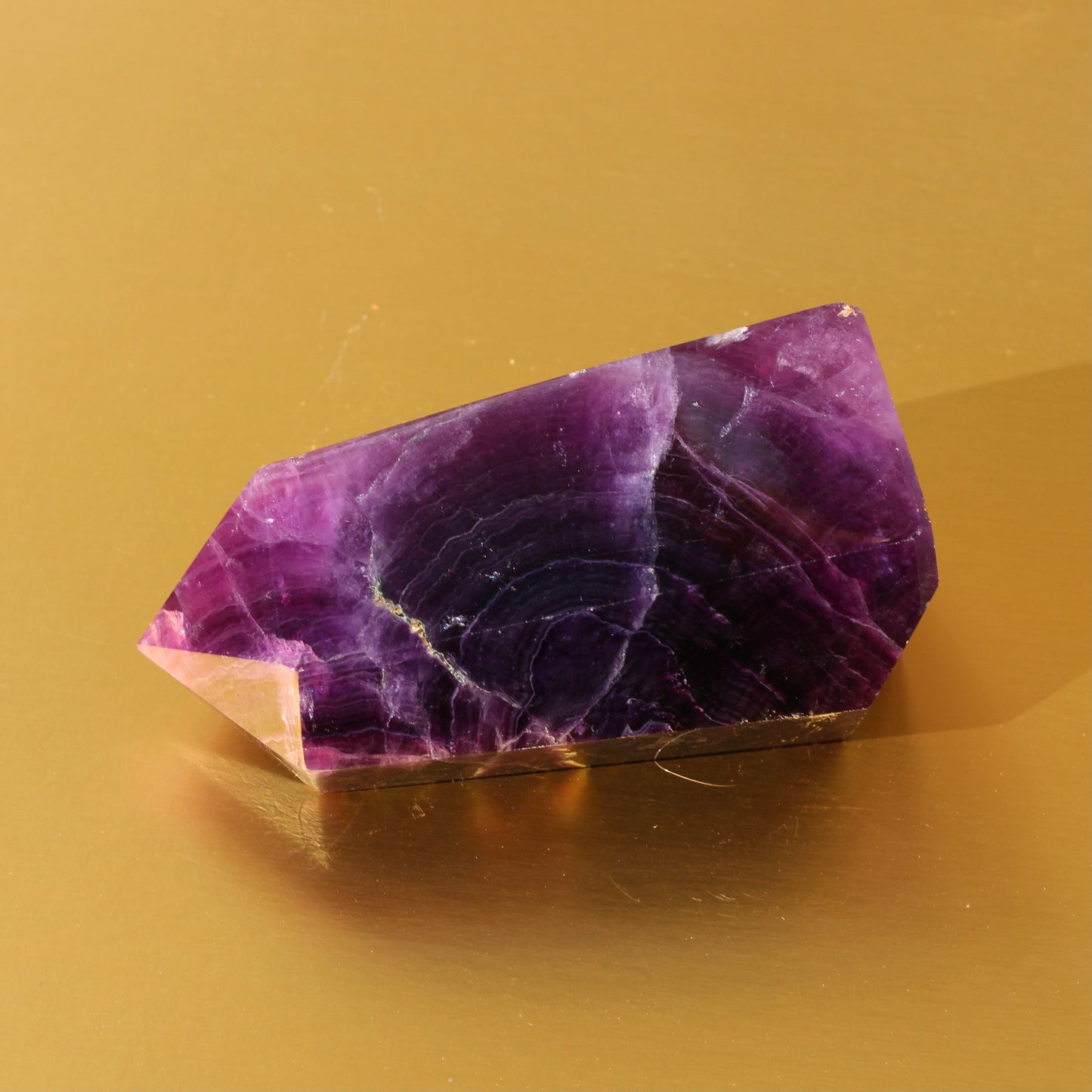 Purple Fluorite Point (No.7) (Extra High Quality) - Emit Energy