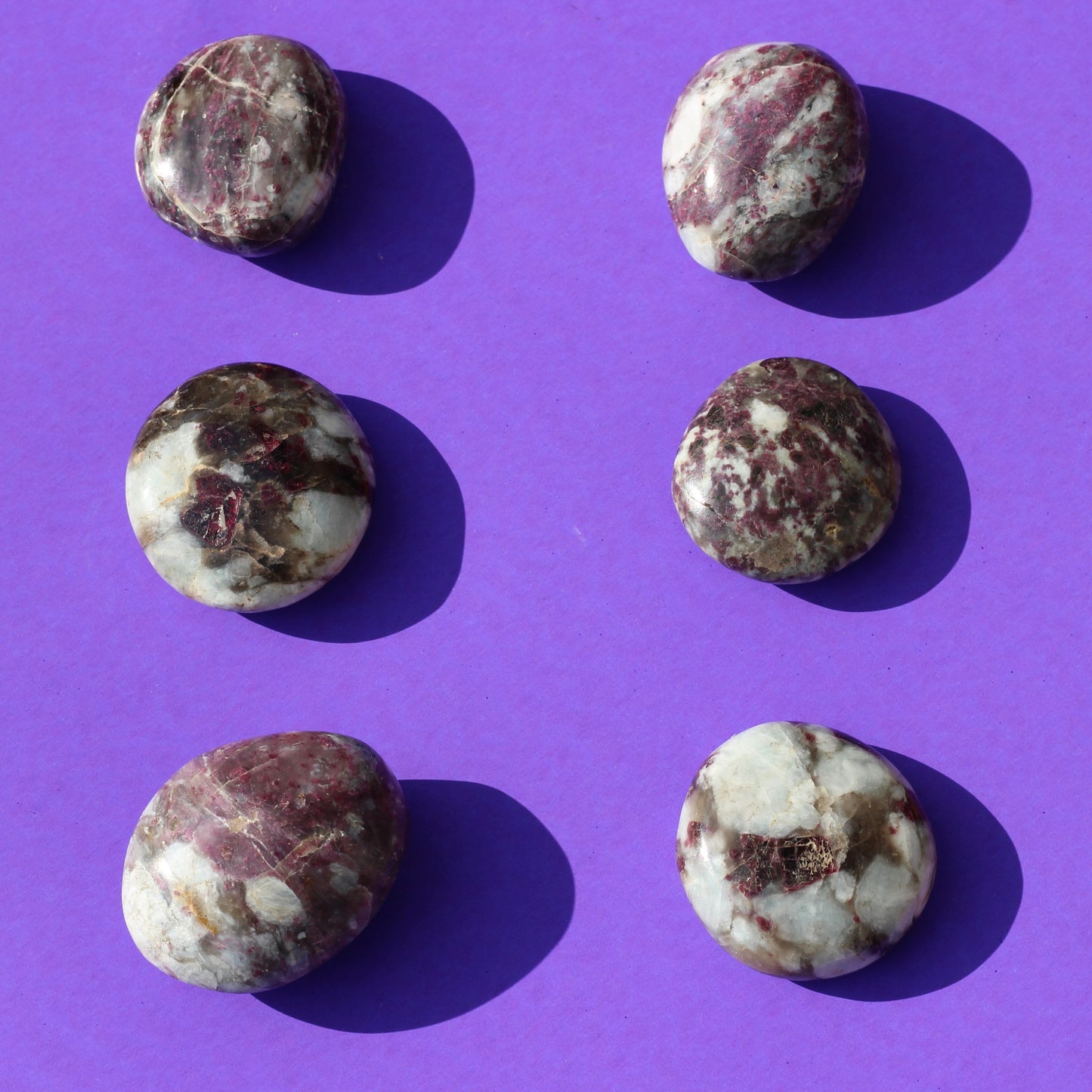 Pink Tourmaline Palm Stones - Emit Energy