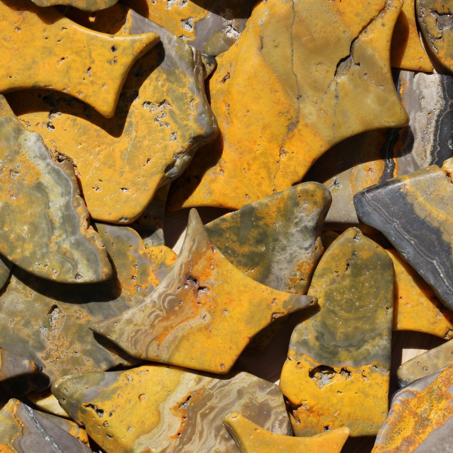 Bumblebee Jasper (Raw Chips) - Emit Energy