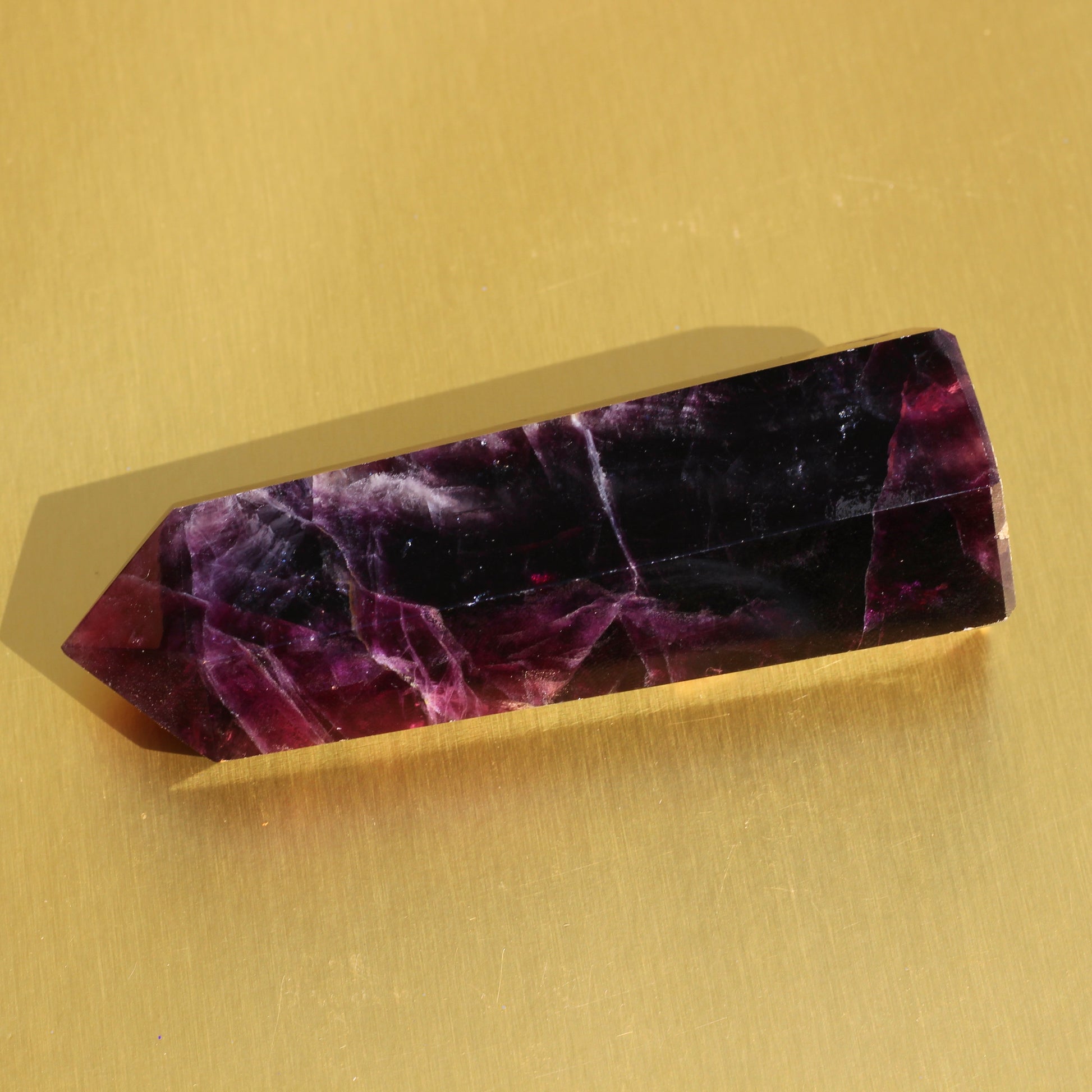 Purple Fluorite Point (No.2) (Extra High Quality) - Emit Energy