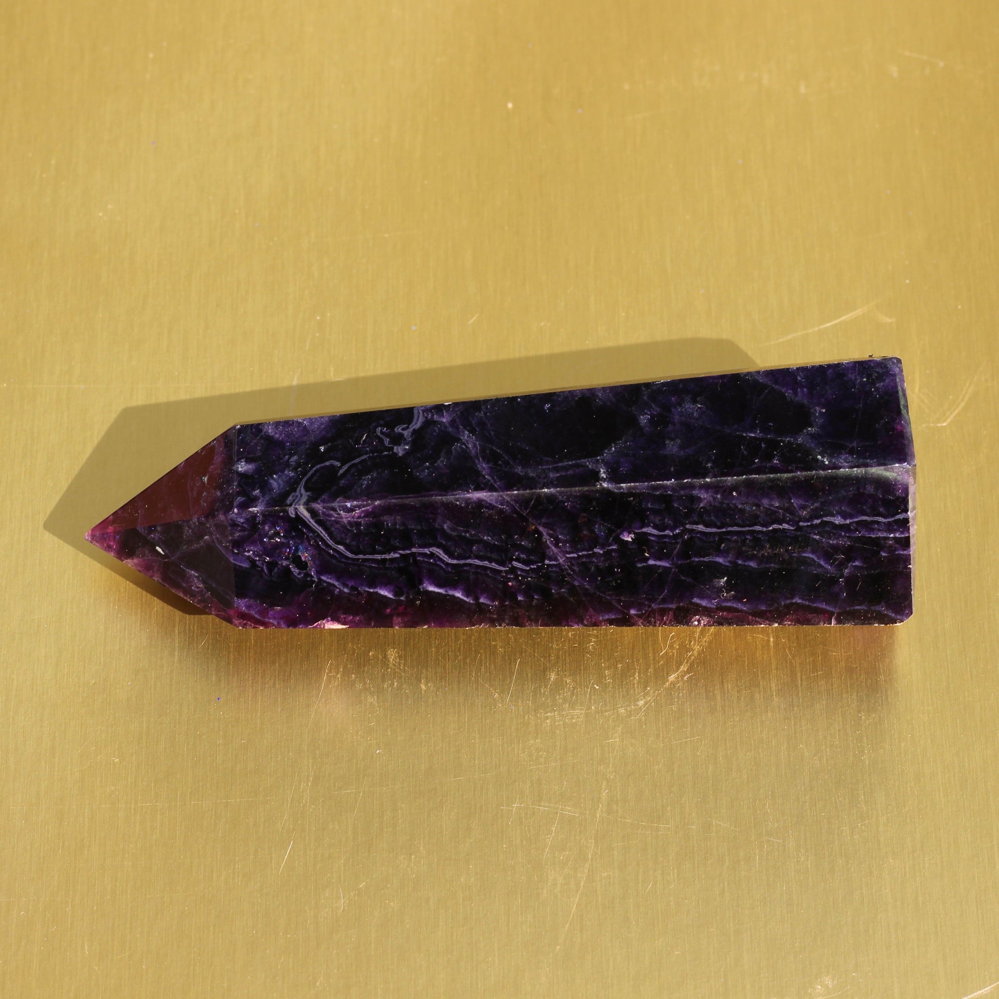 Purple Fluorite Point (No.3) (Extra High Quality) - Emit Energy