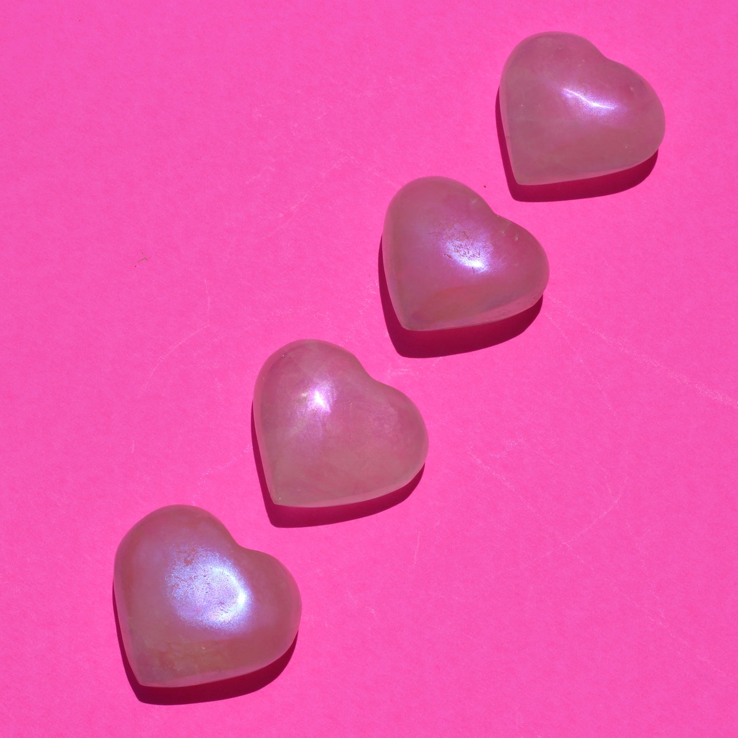Aura Rose Quartz (Mini Hearts) - Emit Energy