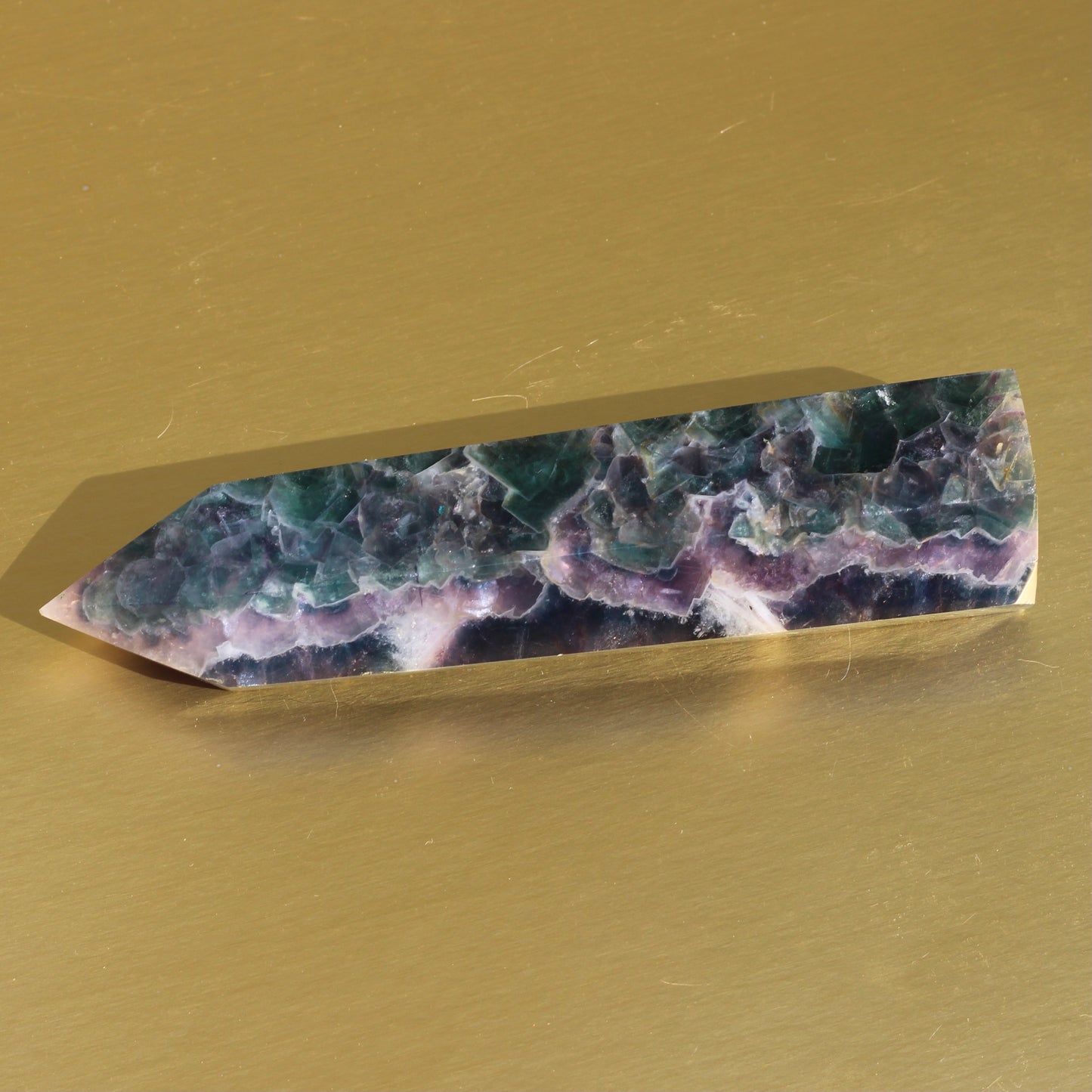 Rainbow Fluorite Point (No.5) - Emit Energy