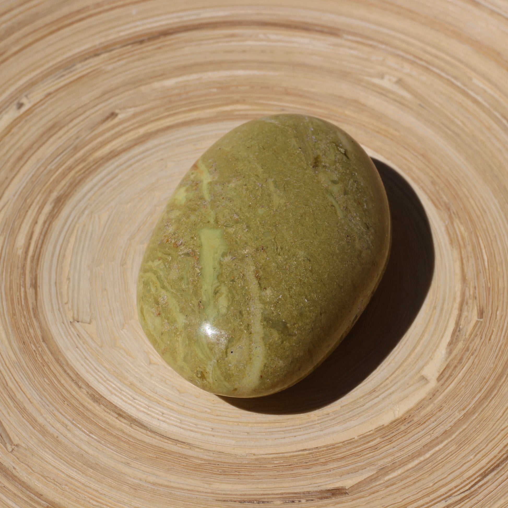 Green Opal (Mini Palm Stone) (No.3) - Emit Energy