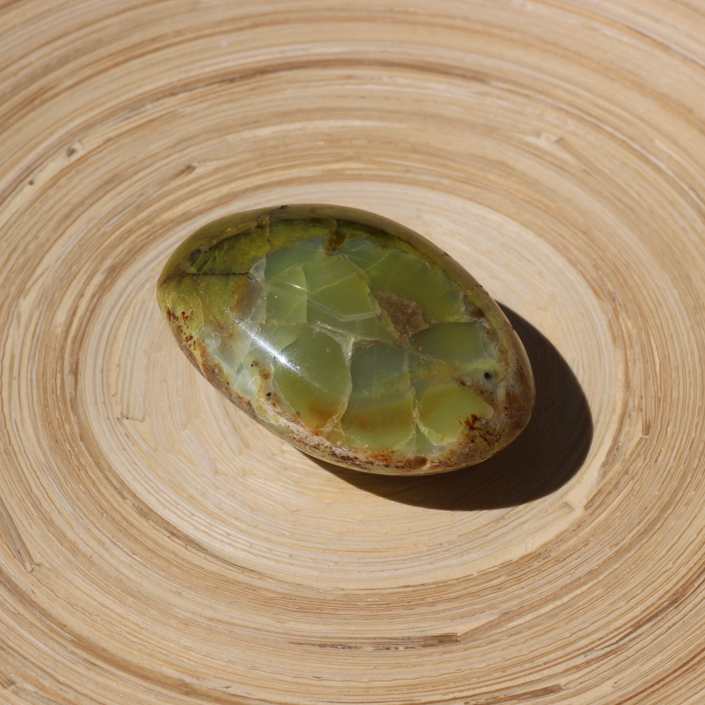 Green Opal (Mini Palm Stone) (No.2) - Emit Energy