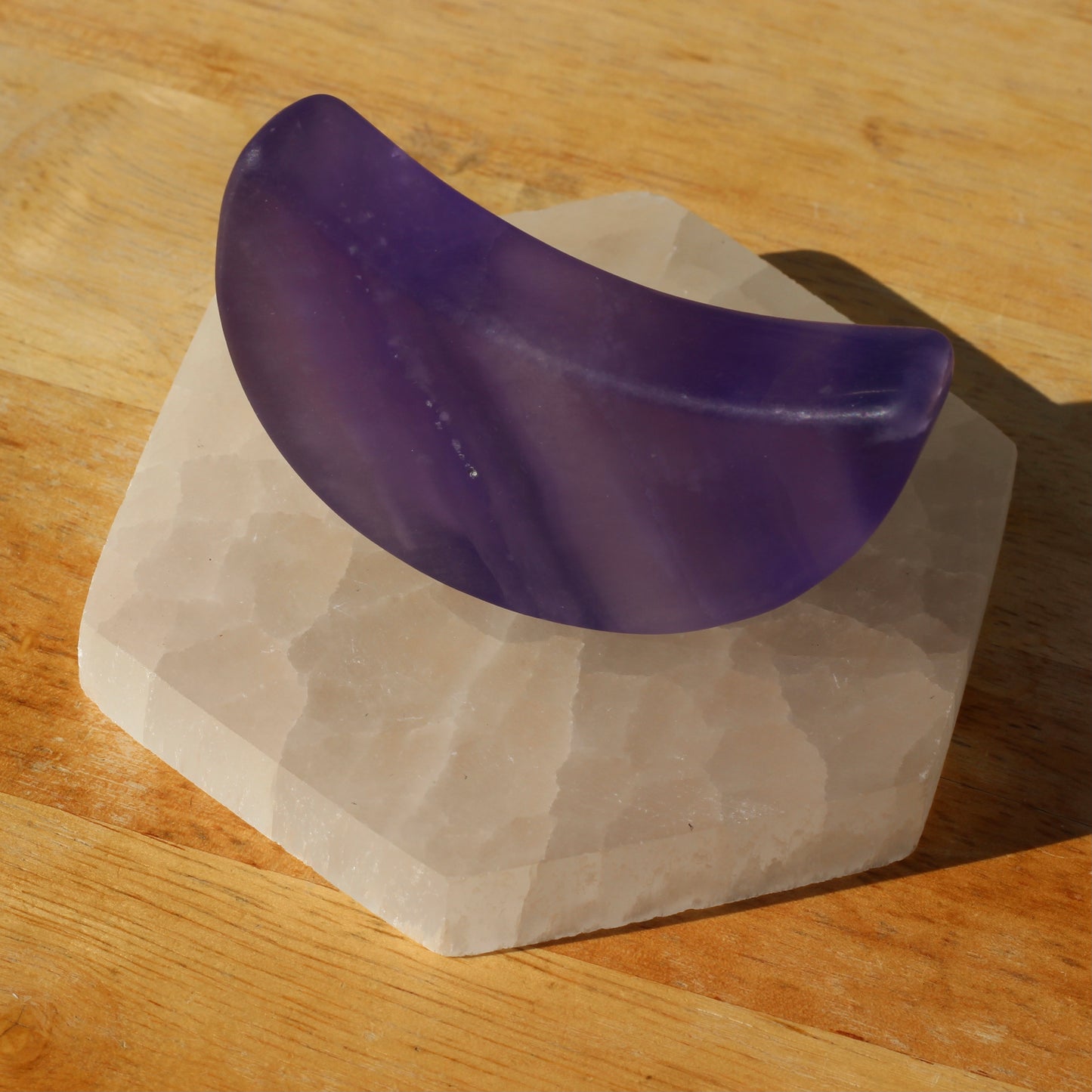 Rainbow Fluorite (Large Moon) - Emit Energy