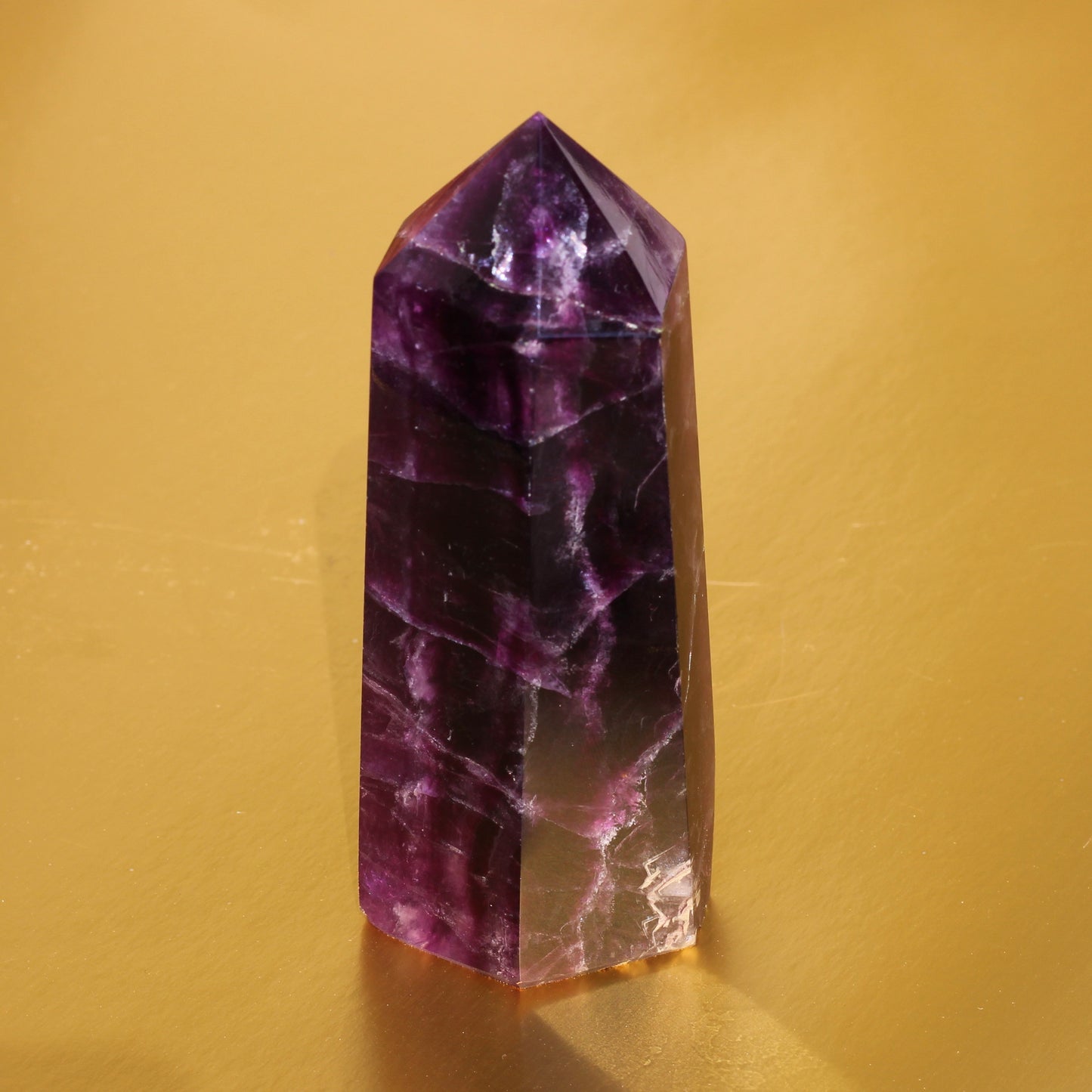 Purple Fluorite Point (No.1) (Extra High Quality) - Emit Energy