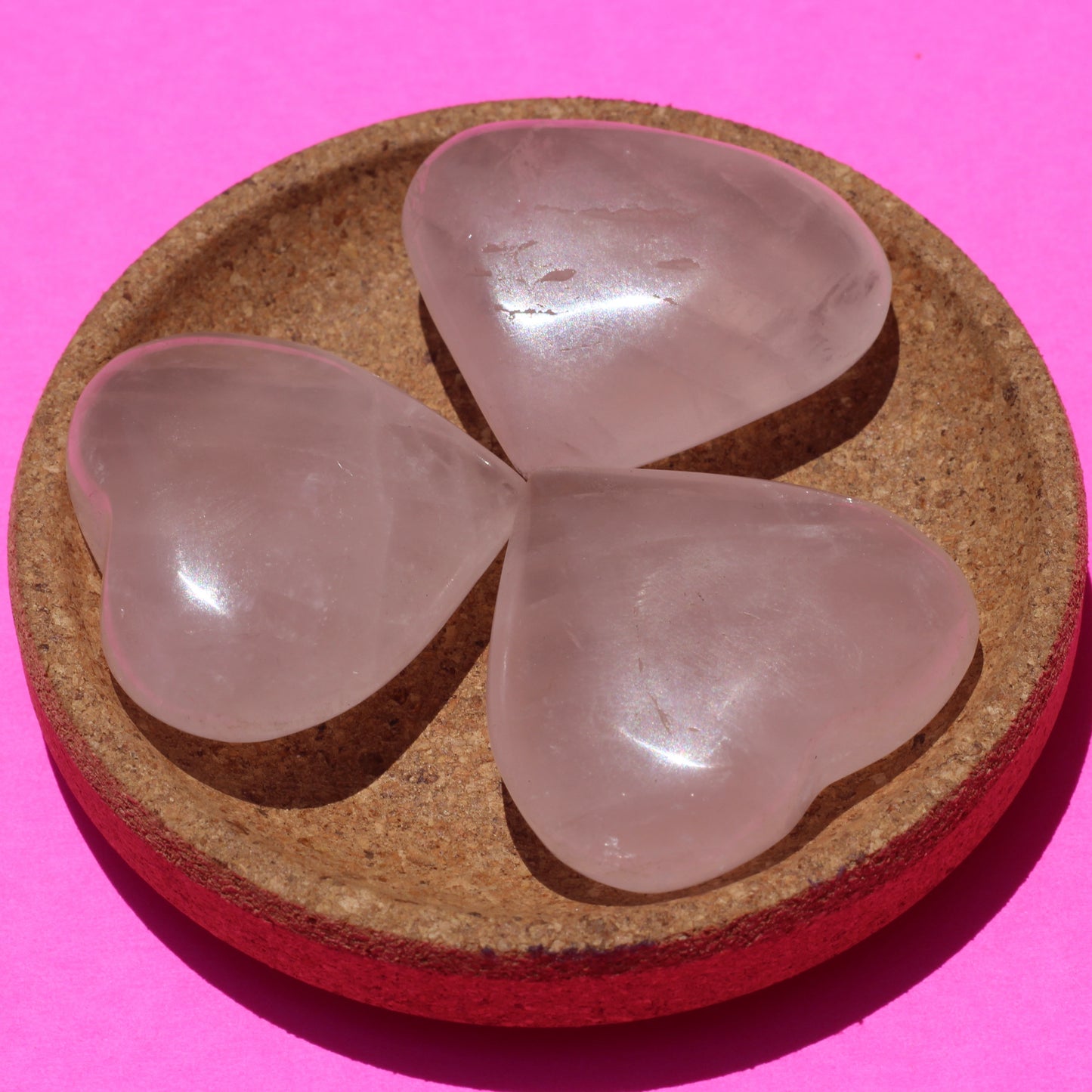 Rose Quartz Mini Hearts - Emit Energy