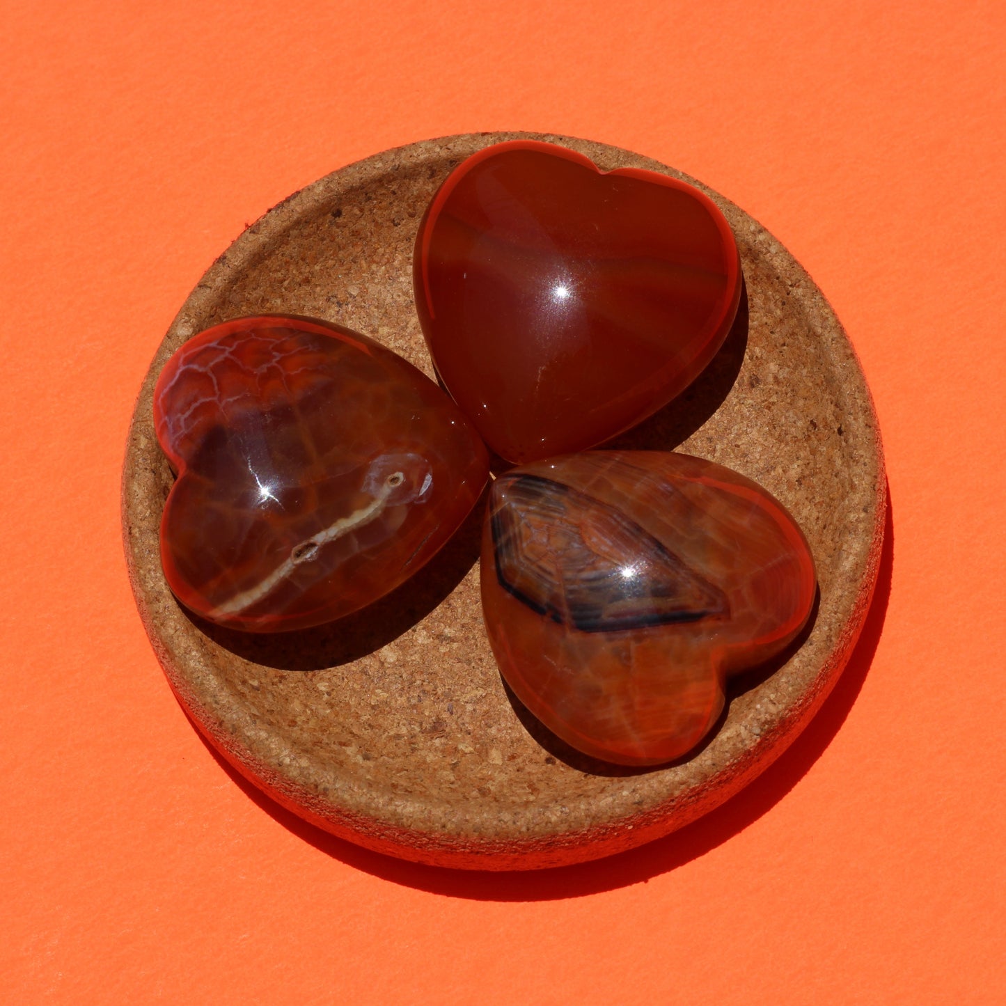 Carnelian (Mini Hearts) - Emit Energy