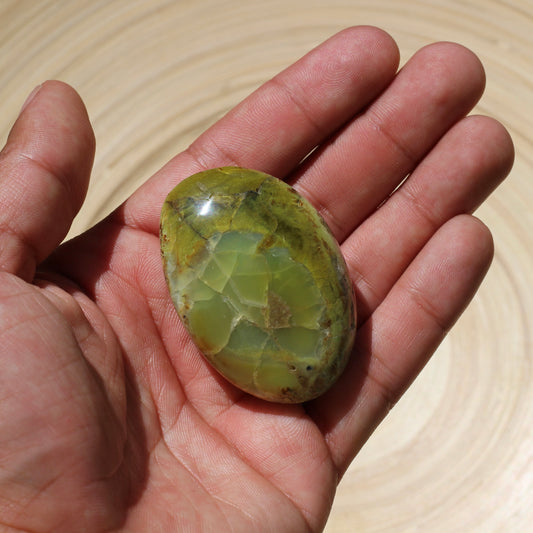Green Opal (Mini Palm Stone) (No.2) - Emit Energy