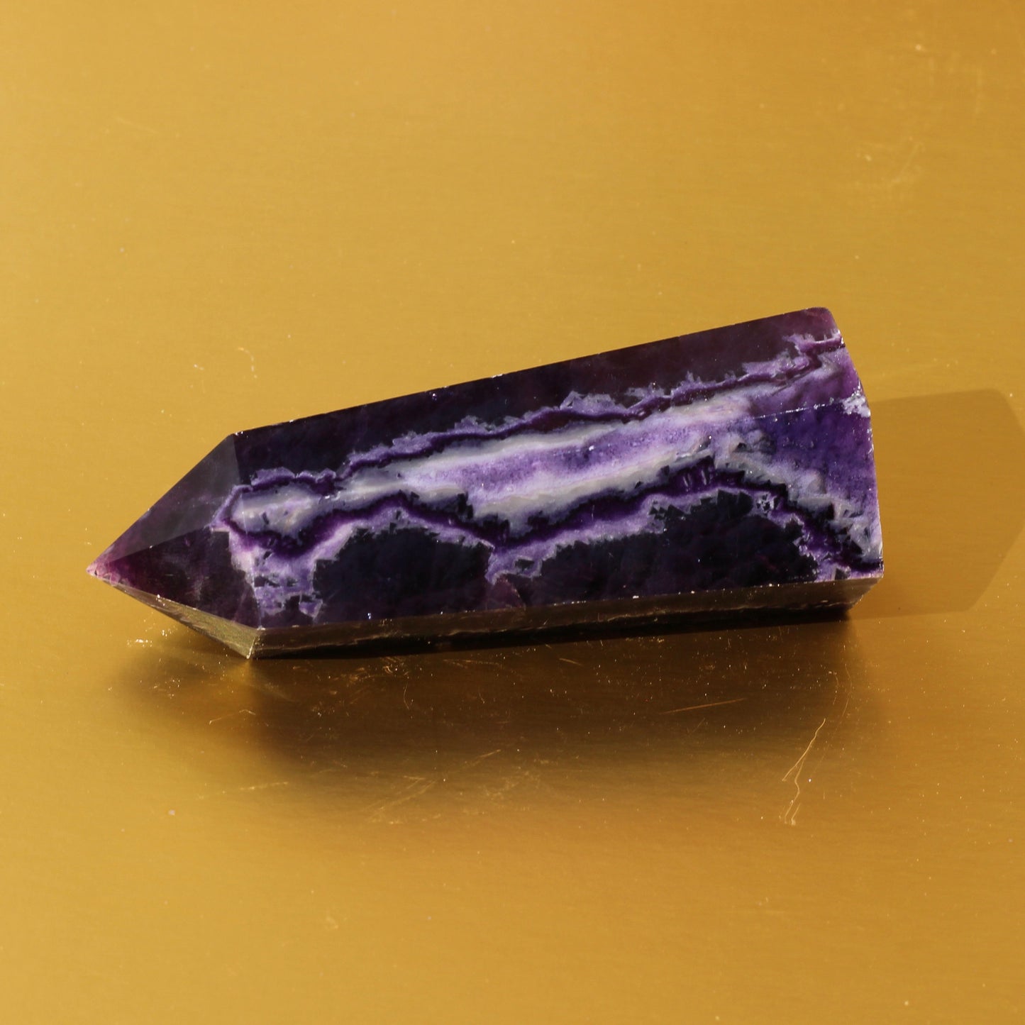 Purple Fluorite Point (No.6) (Extra High Quality) - Emit Energy