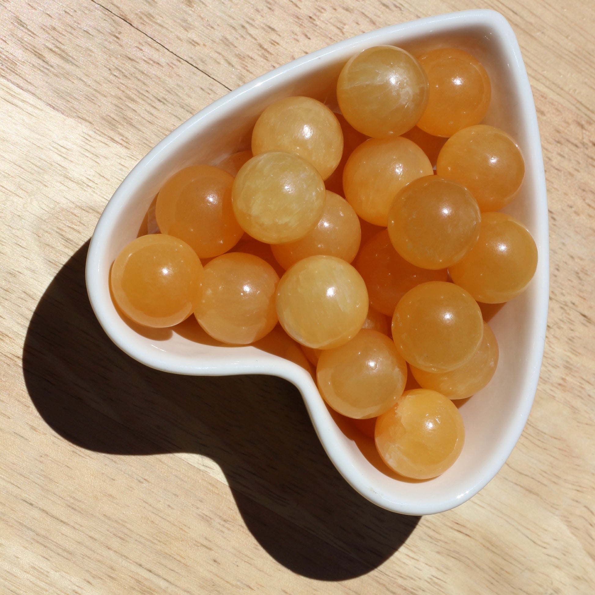 Orange Calcite (Mini Spheres) - Emit Energy