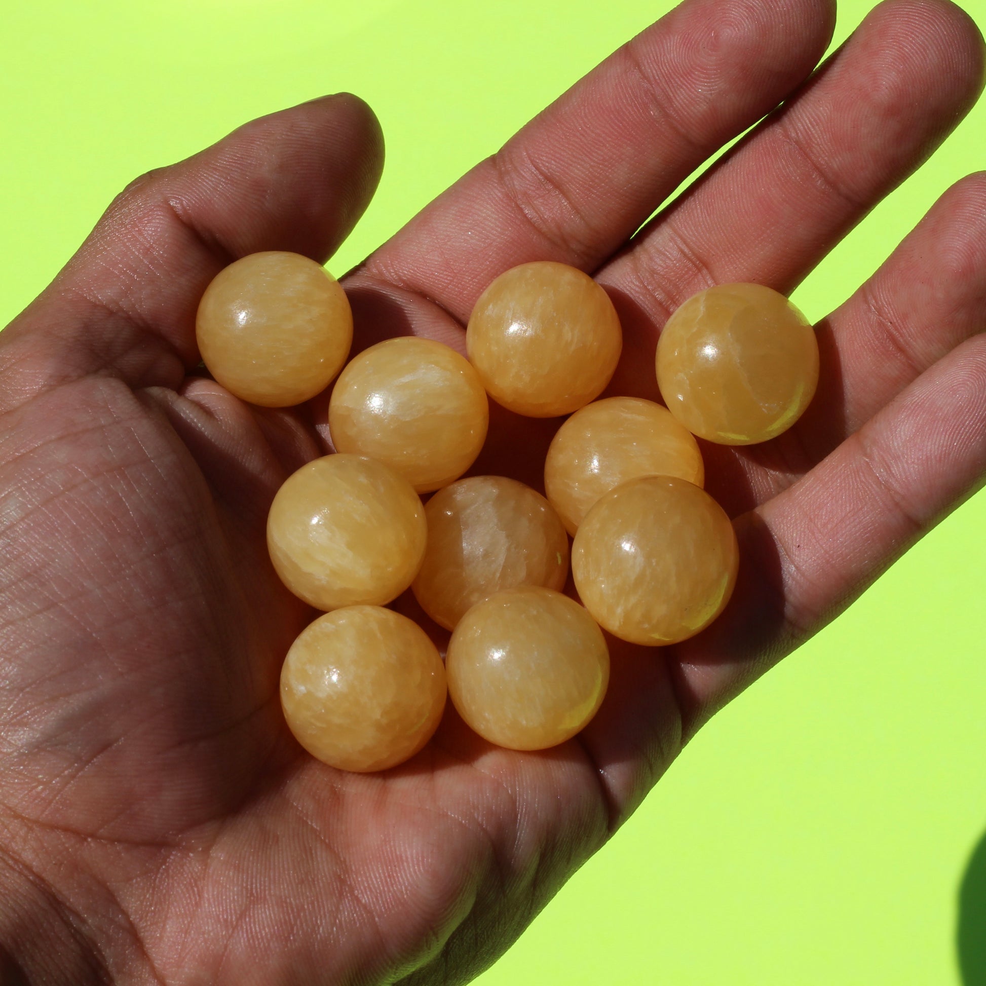 Orange Calcite (Mini Spheres) - Emit Energy