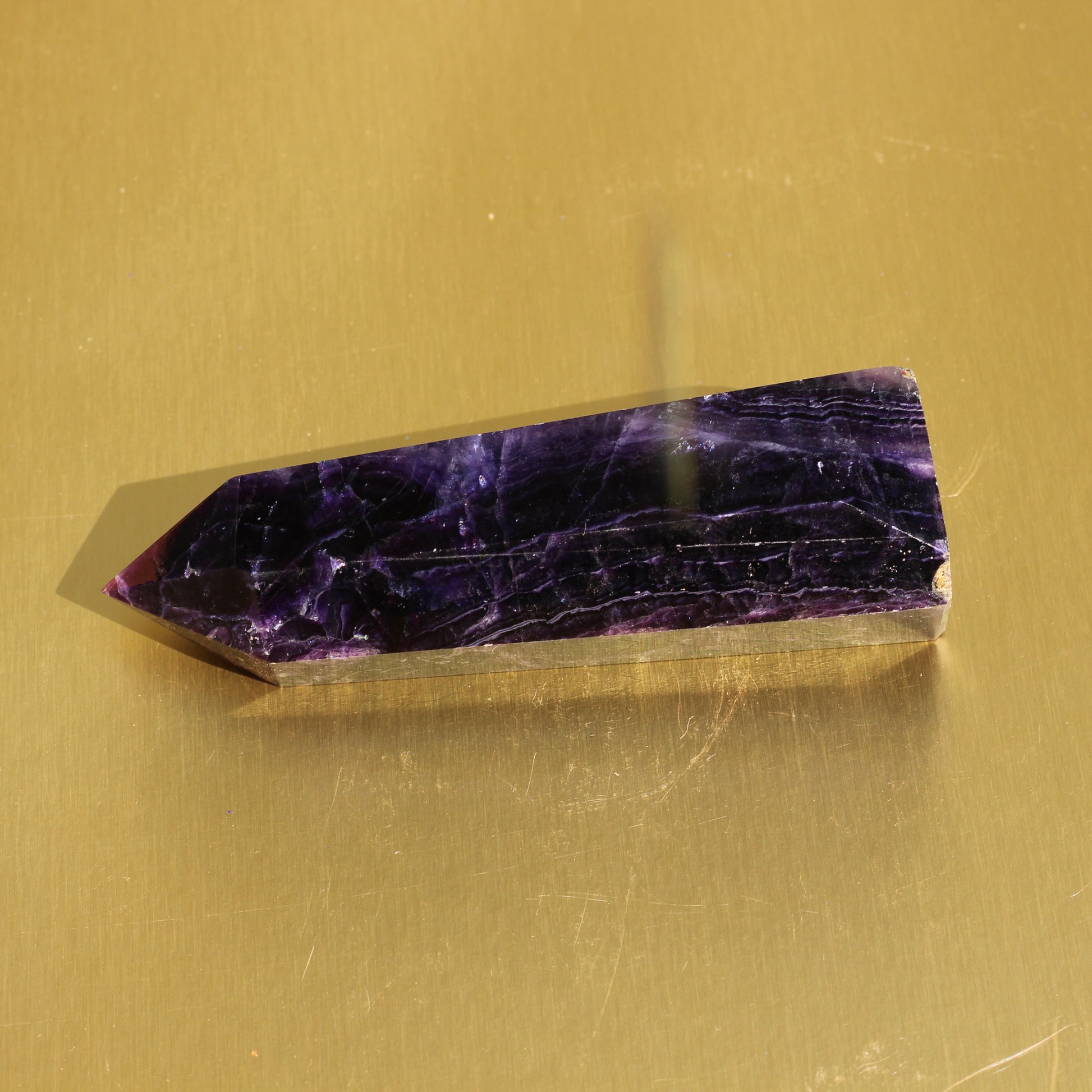 Purple Fluorite Point (No.3) (Extra High Quality) - Emit Energy