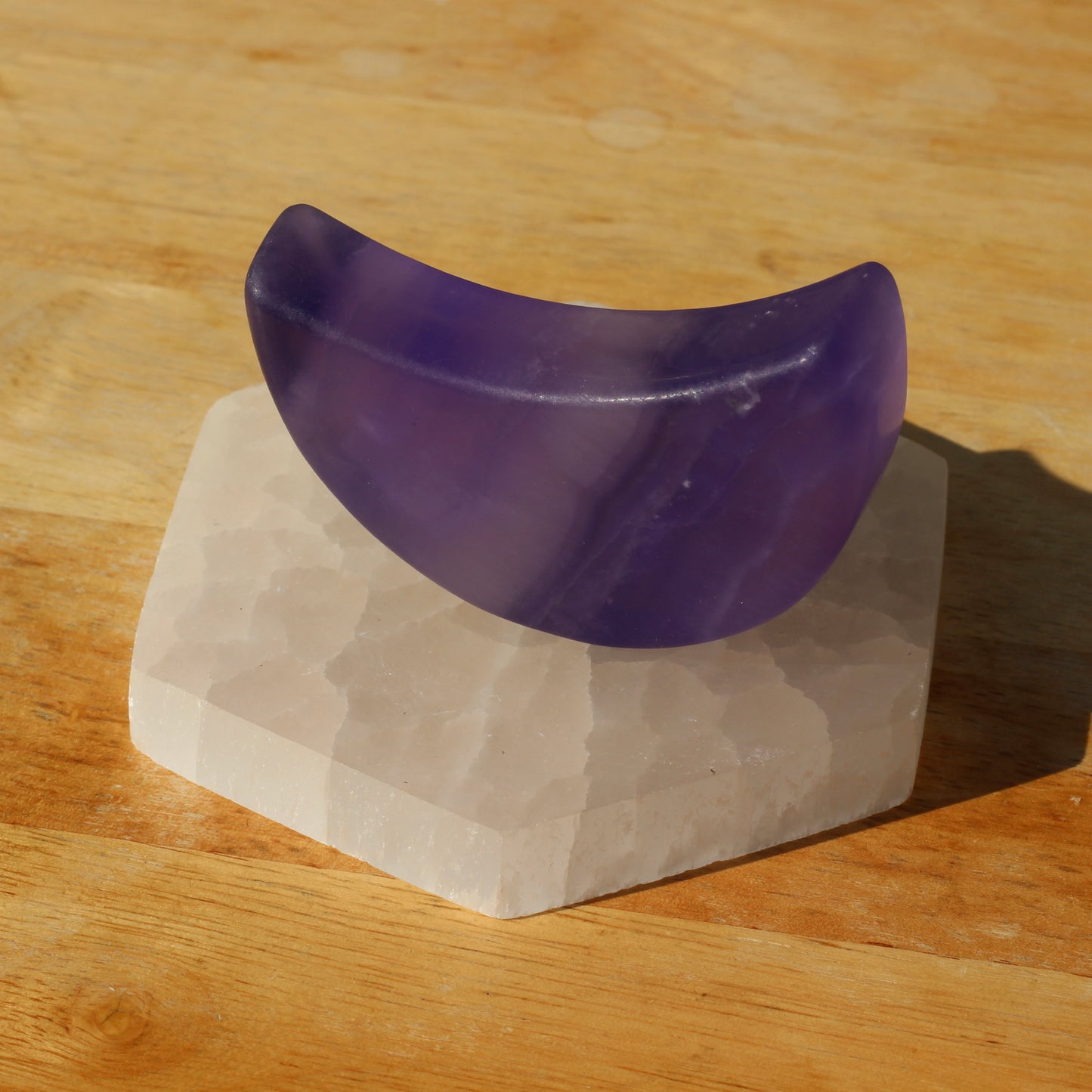 Rainbow Fluorite (Large Moon) - Emit Energy