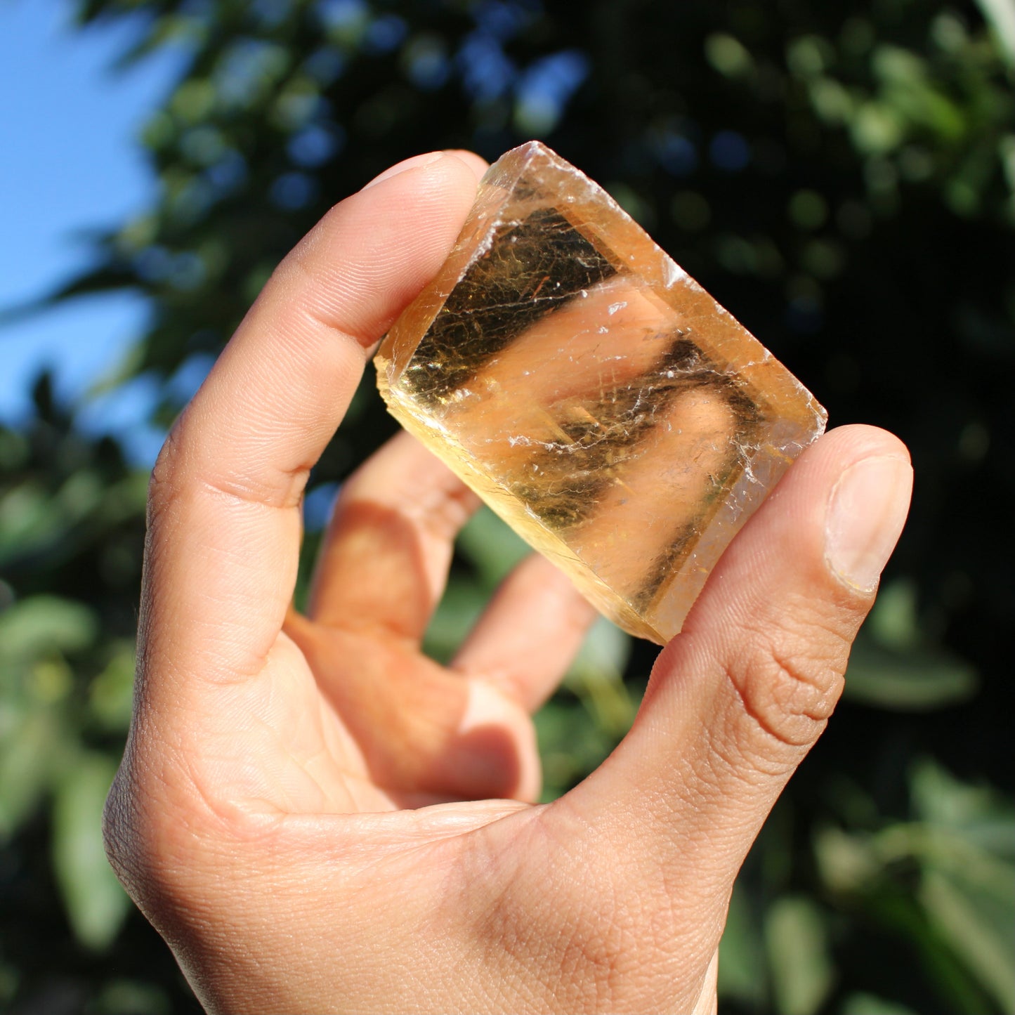 Honey Calcite (Optical Chunks) - Emit Energy