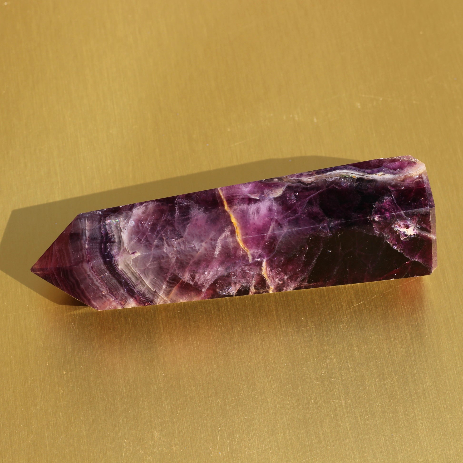 Purple Fluorite Point (No.2) (Extra High Quality) - Emit Energy