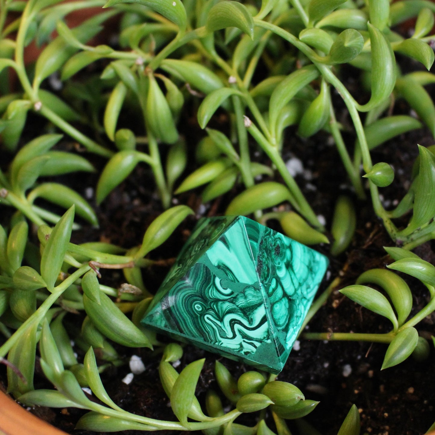 Malachite Pyramid - Emit Energy