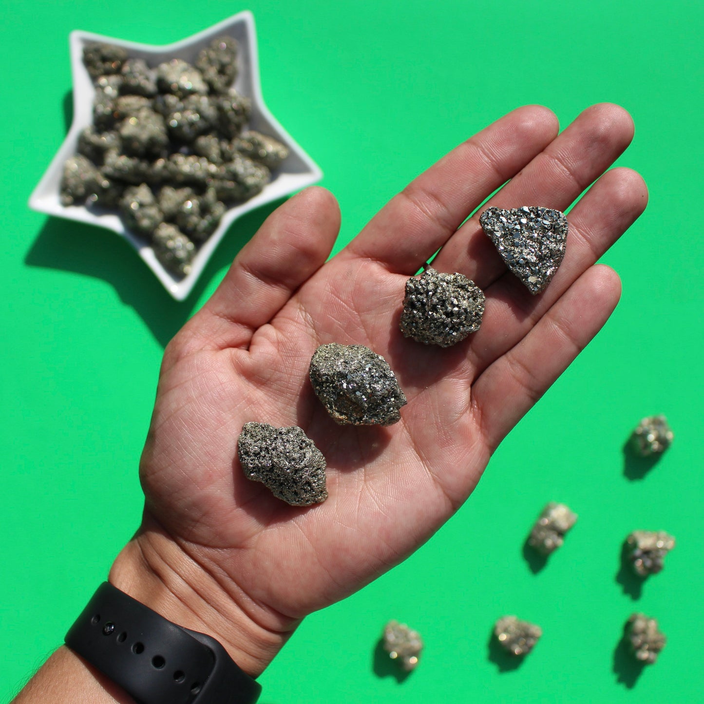Pyrite (Raw Tumbles) - Emit Energy