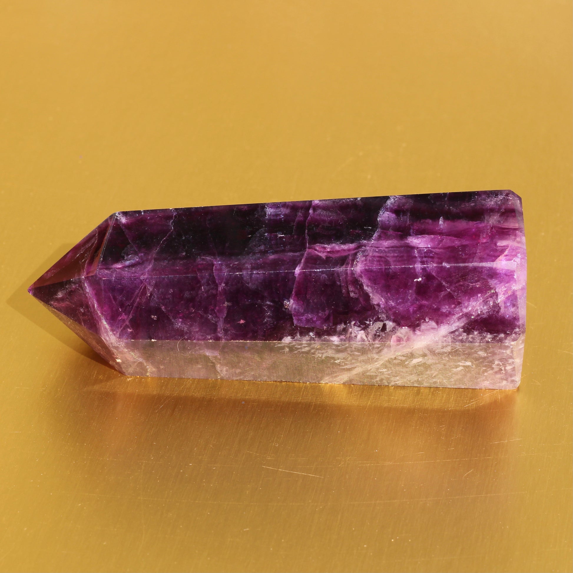 Purple Fluorite Point (No.1) (Extra High Quality) - Emit Energy