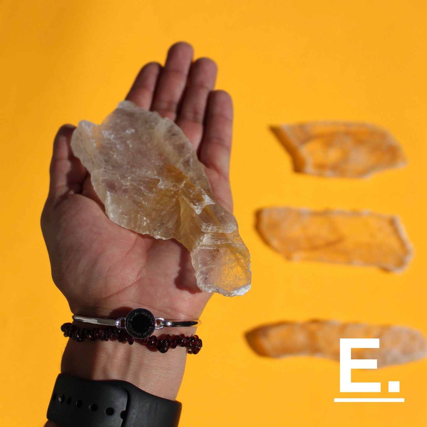 Gold Phantom Selenite (Slabs & Wands) - E - Emit Energy