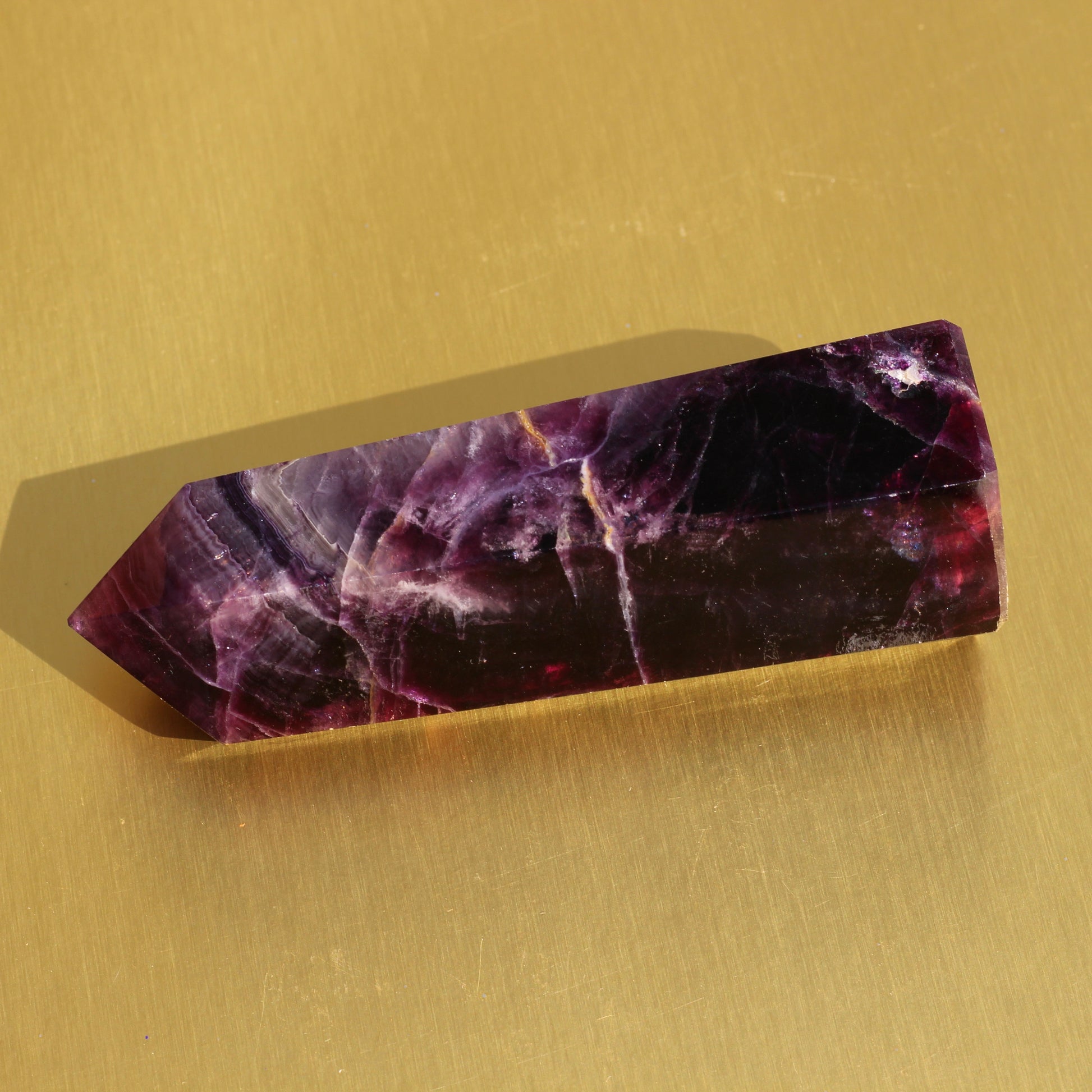 Purple Fluorite Point (No.2) (Extra High Quality) - Emit Energy