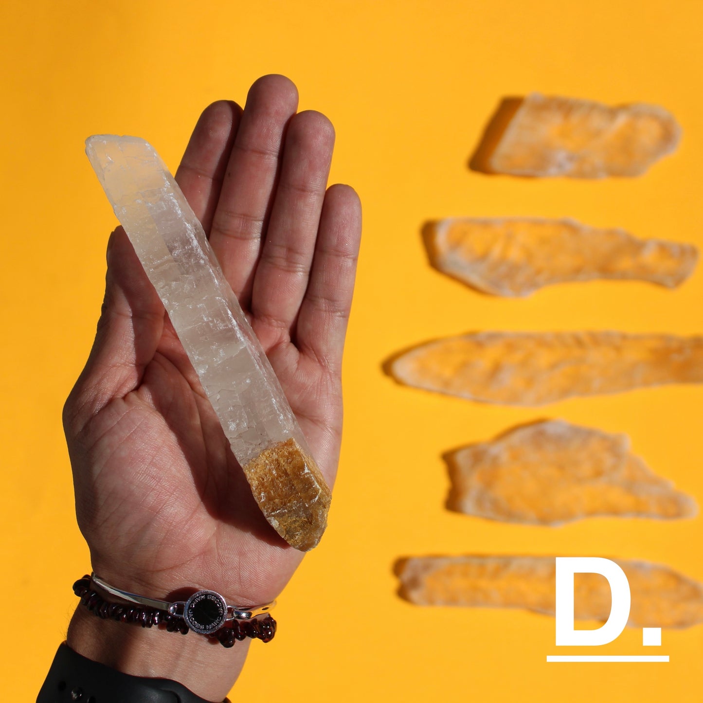 Gold Phantom Selenite (Slabs & Wands) - D - Emit Energy
