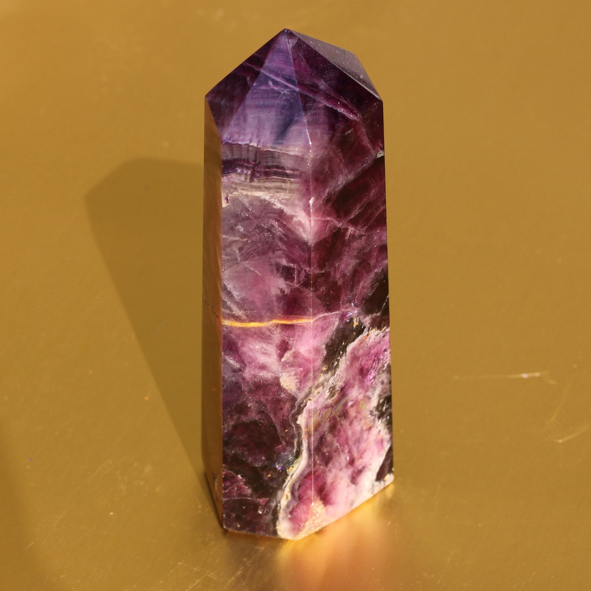 Purple Fluorite Point (No.2) (Extra High Quality) - Emit Energy