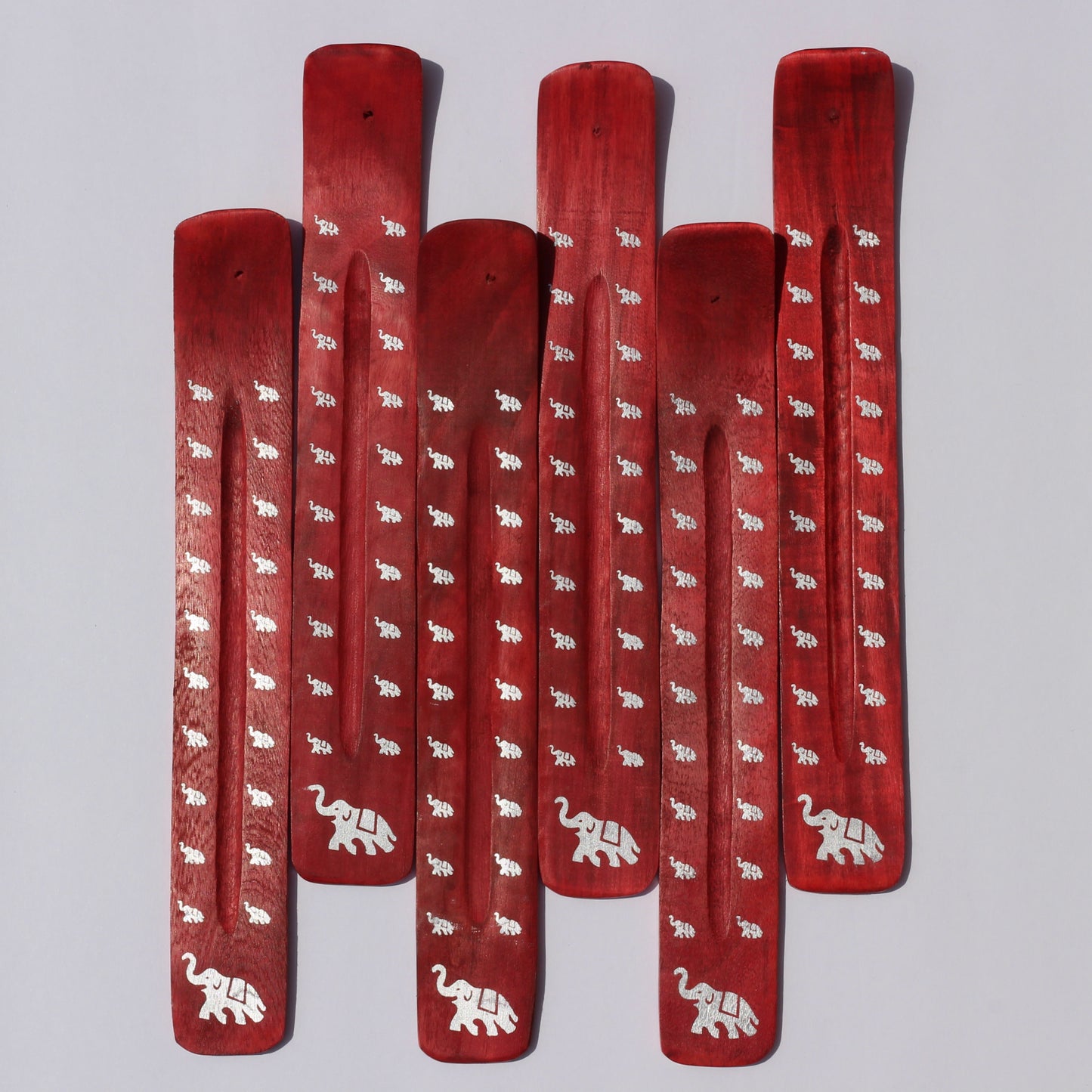 RED Elephant Incense Holder (Wood) - Emit Energy