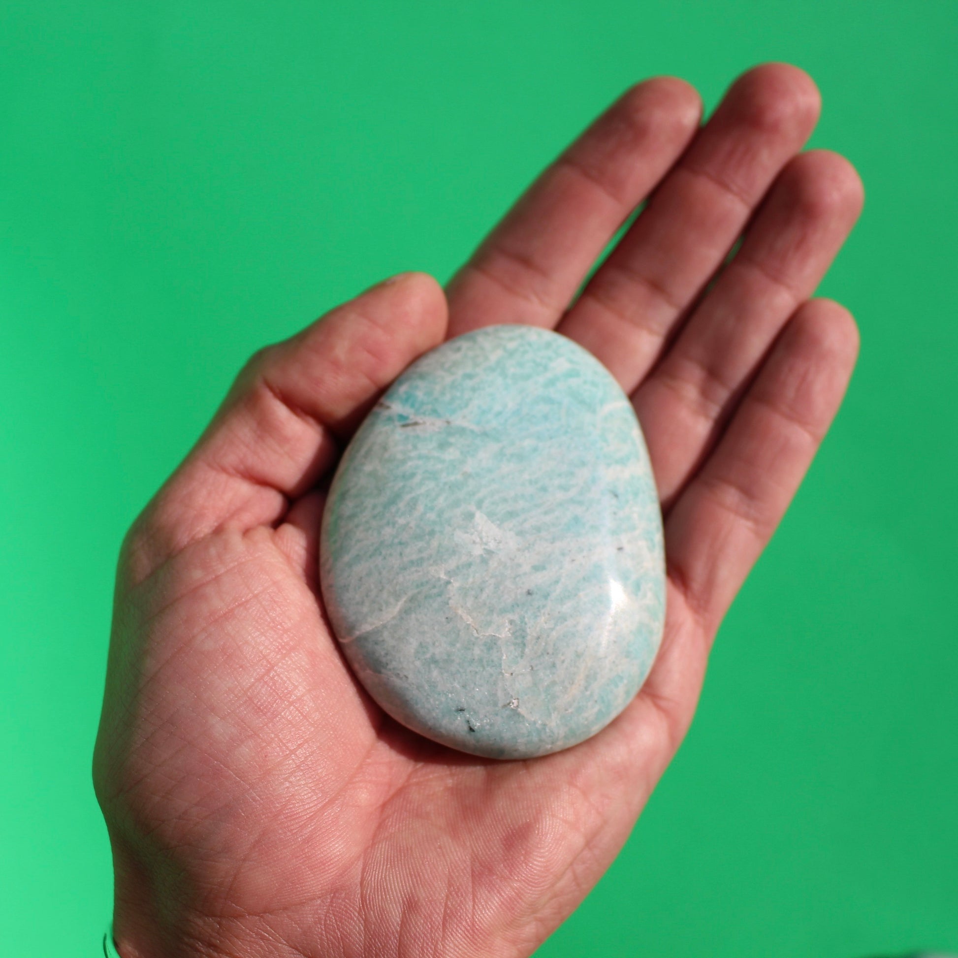 Amazonite (Palm Stones) - Large - Emit Energy
