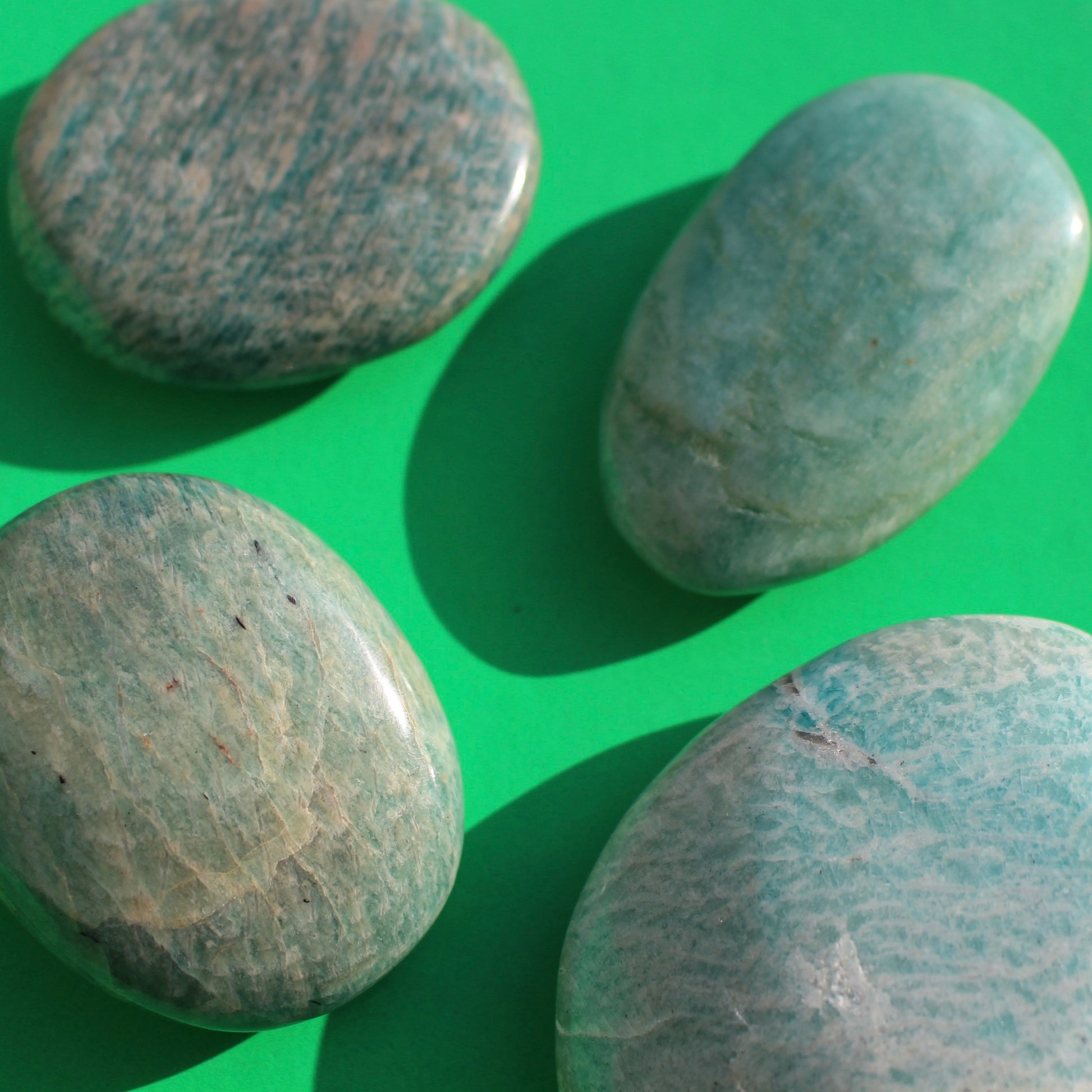 Amazonite (Palm Stones) - Emit Energy