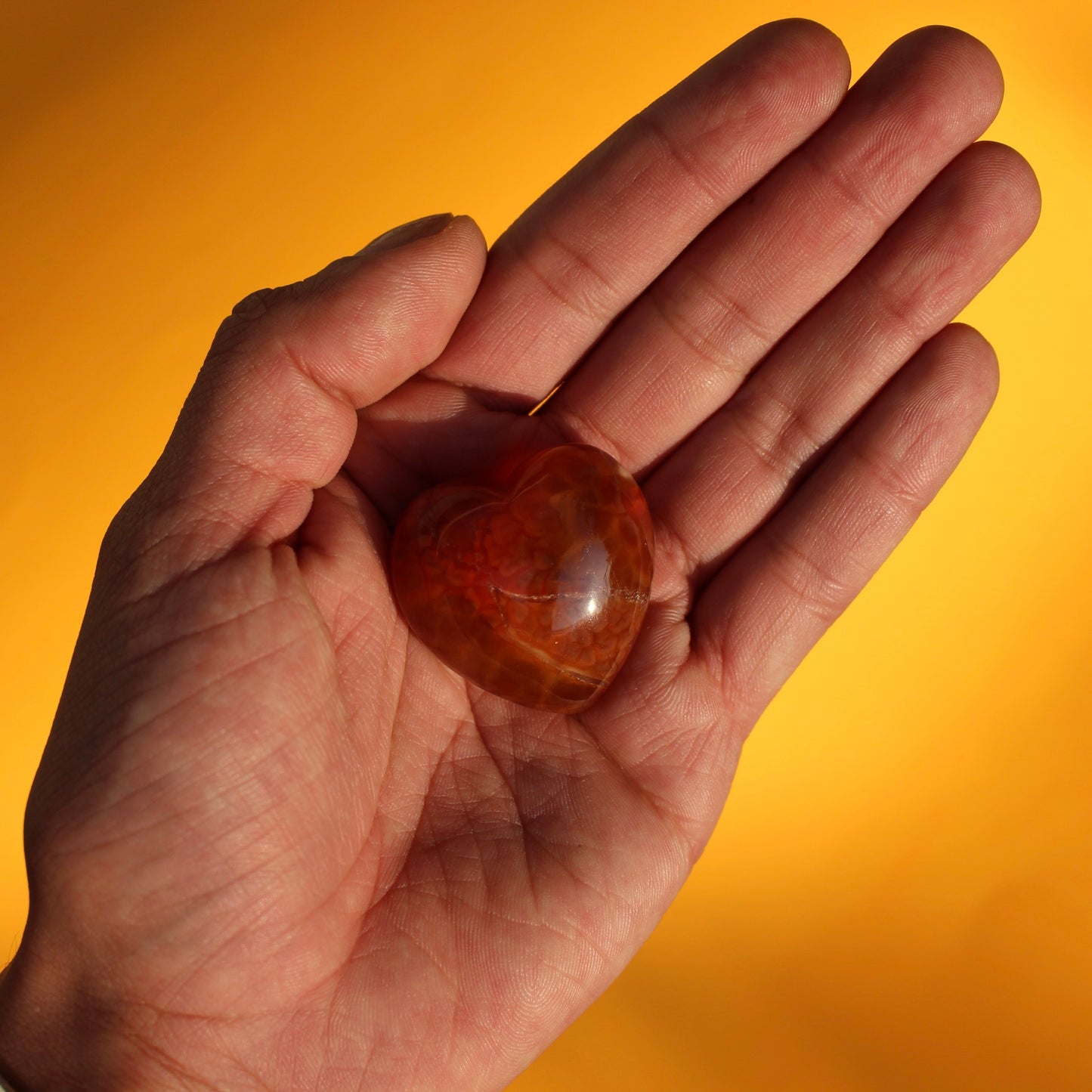Carnelian (Mini Hearts) - Medium - Emit Energy