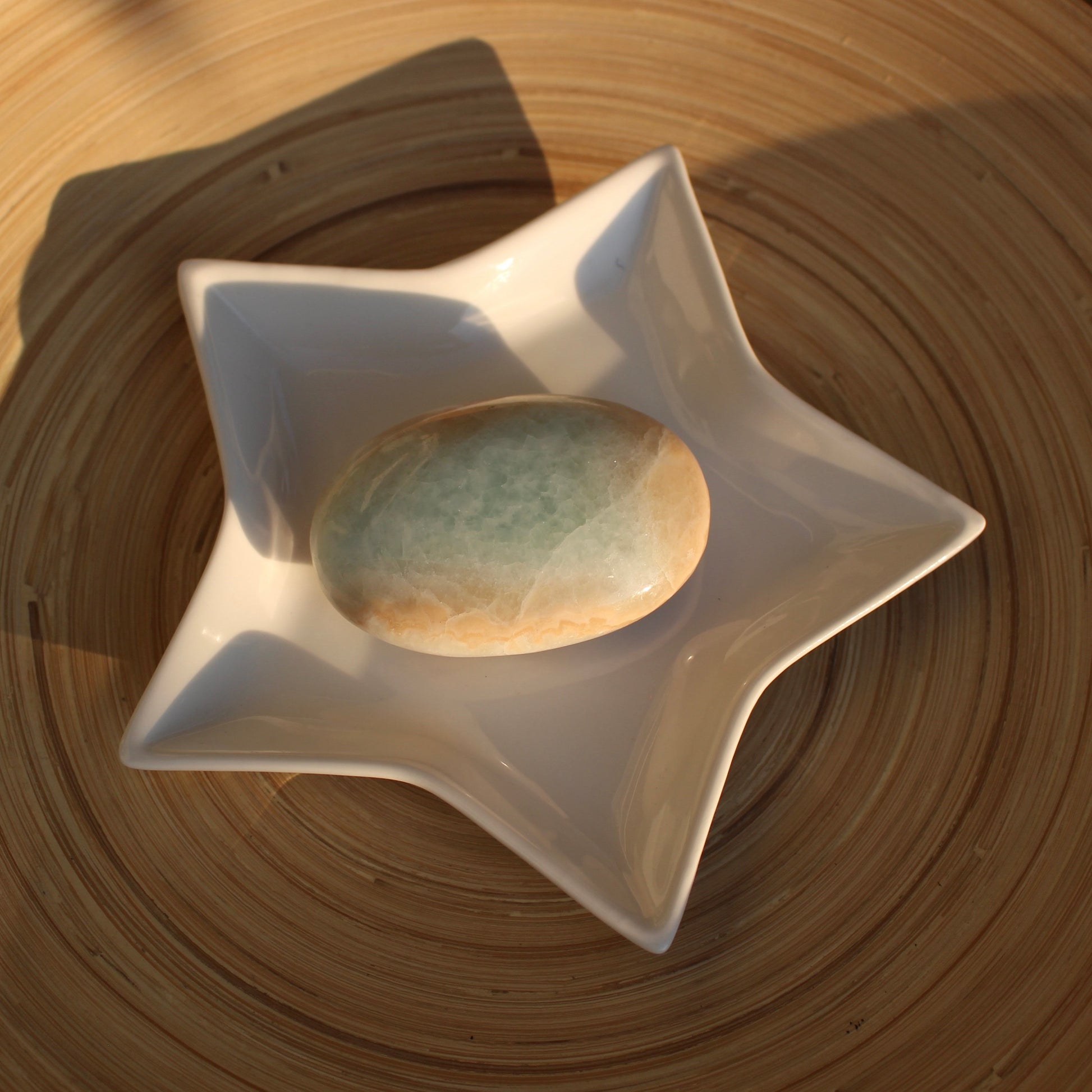 Caribbean Calcite Palm Stone (No. 3) - Emit Energy