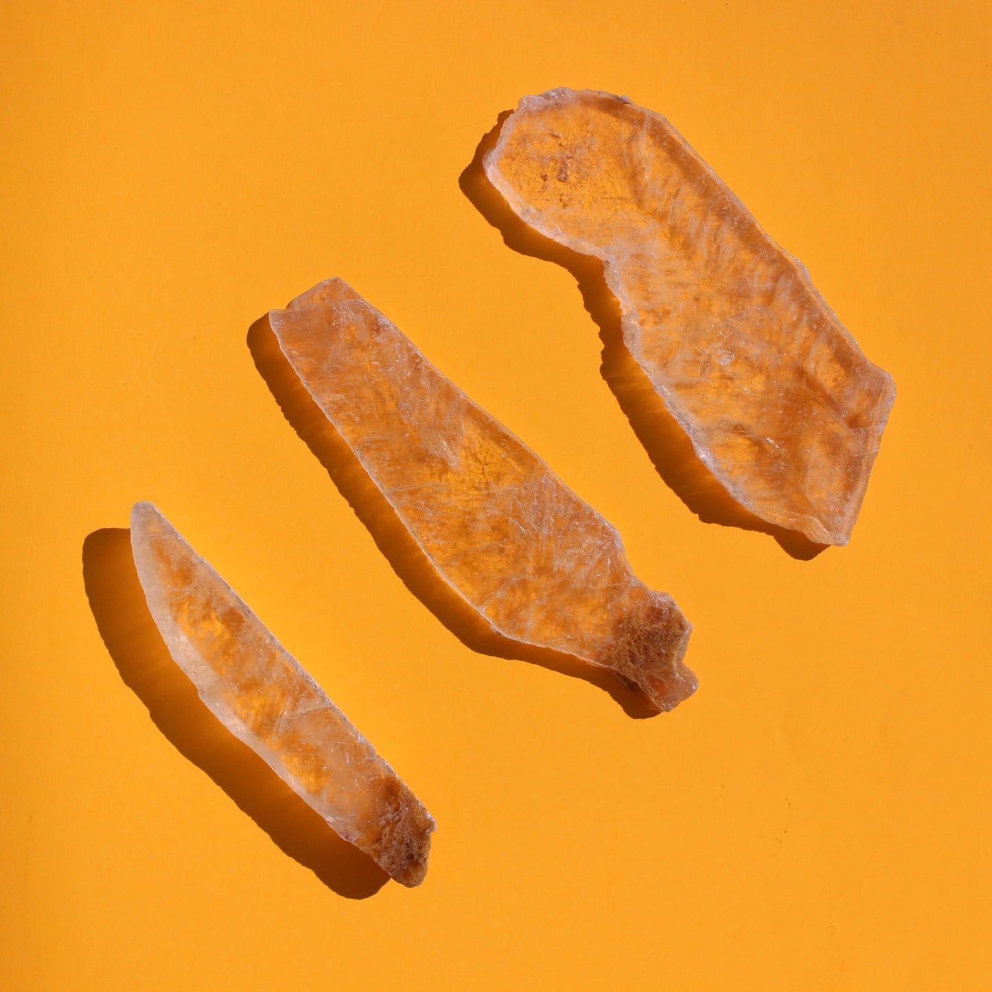 Gold Phantom Selenite (Slabs & Wands) - Emit Energy