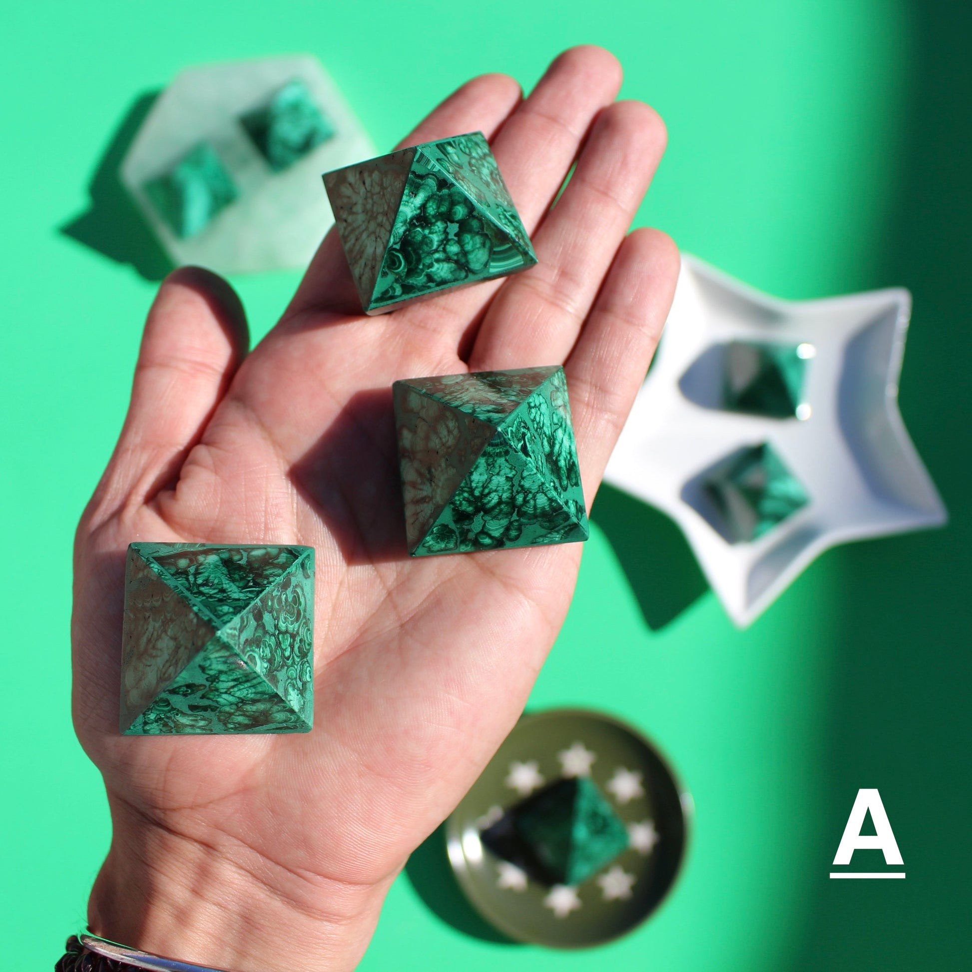 Malachite Pyramid - A - Emit Energy